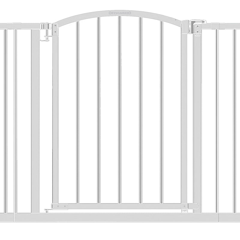 Ozzy & Kazoo 30 Inch Tall Wide Walk Through Dog Gate For Doorways and Stairways