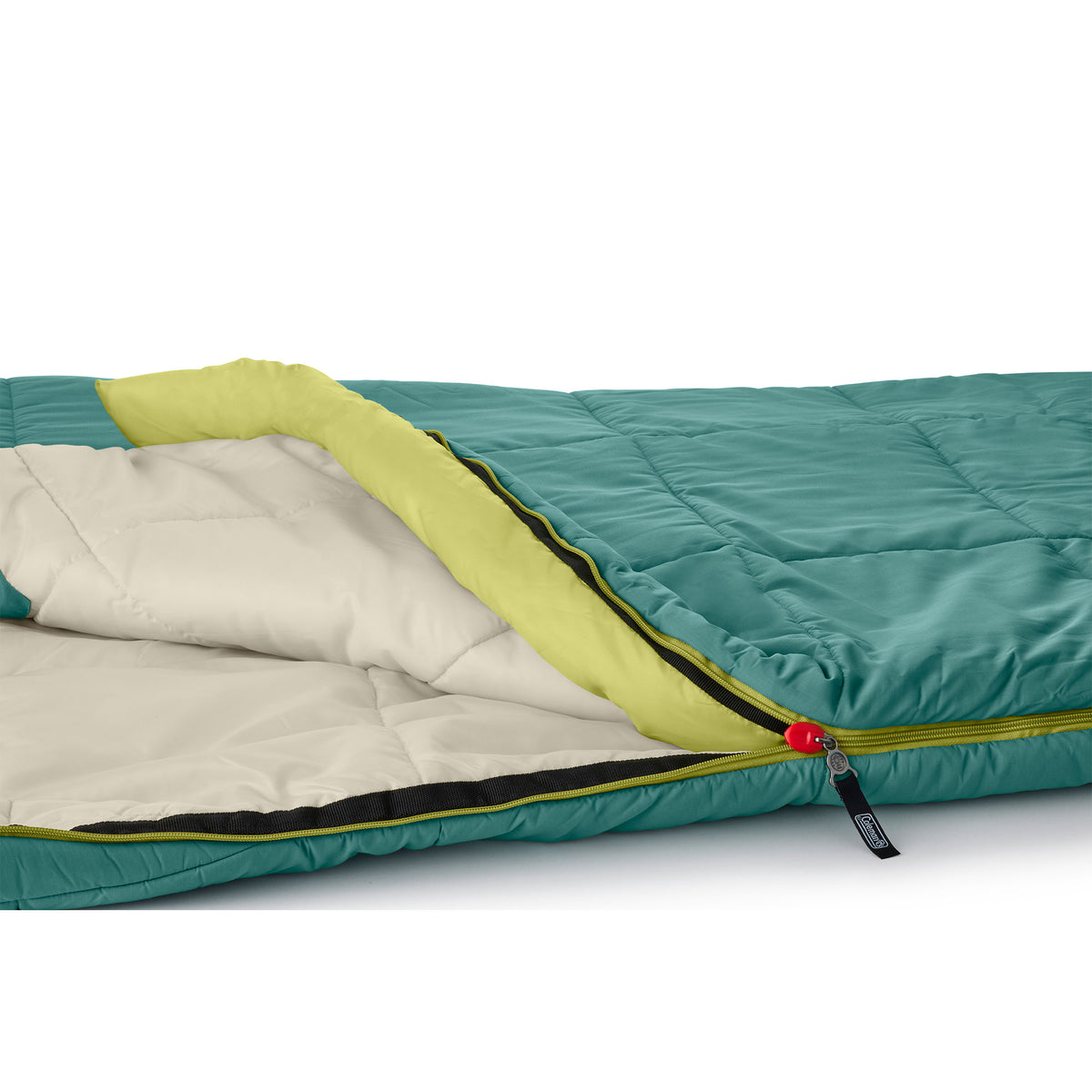 Coleman Big Bay Tall Mummy Foot Ventilation Compression Sleeping Bag, 40 Degree