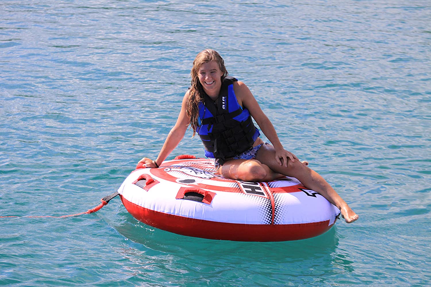Airhead Hot Shot 2 Inflatable Round Deck Single Rider Towable Tube (Used) - VMInnovations