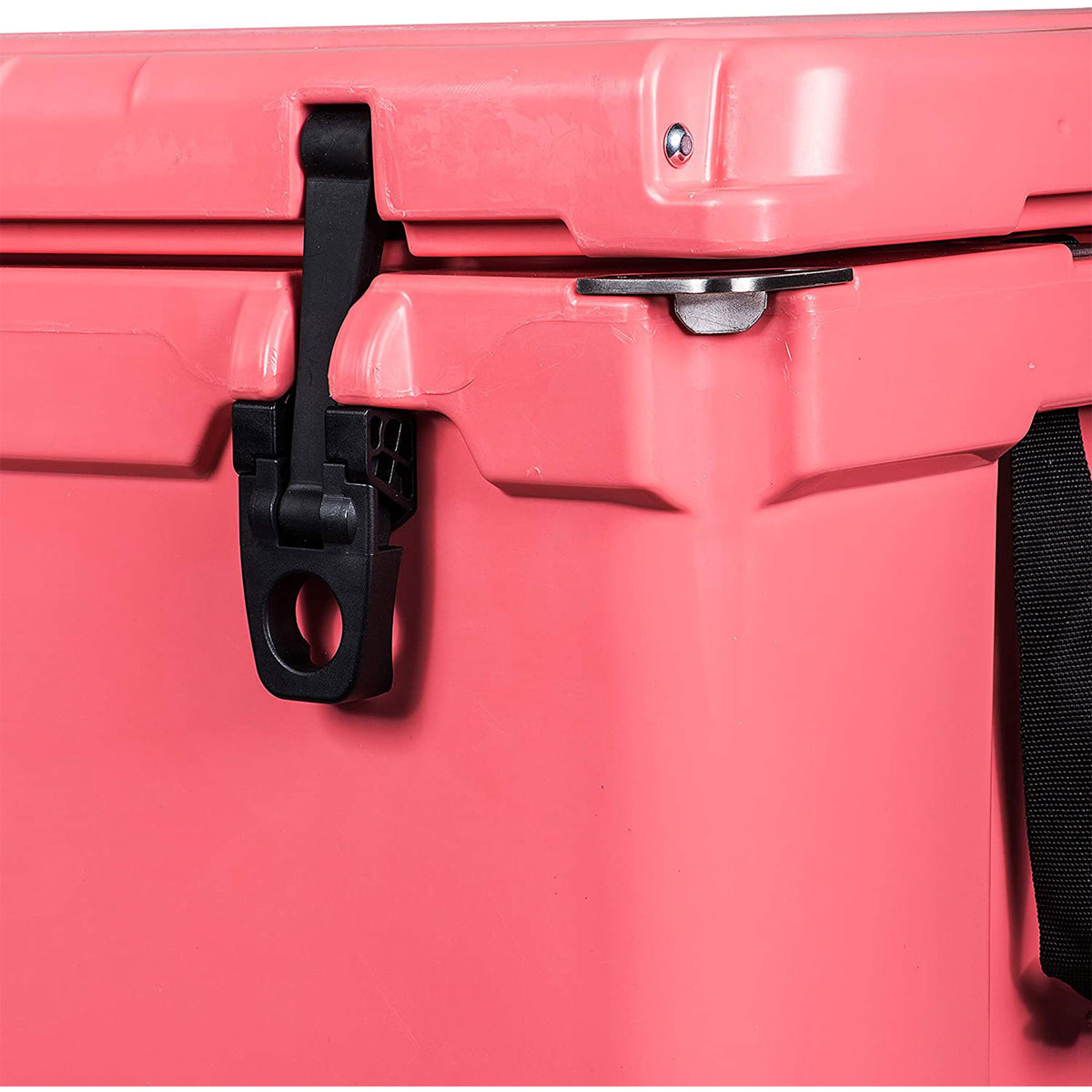 Driftsun Portable 110 Quart Insulated Hard Ice Chest Cooler, Coral (Open Box)