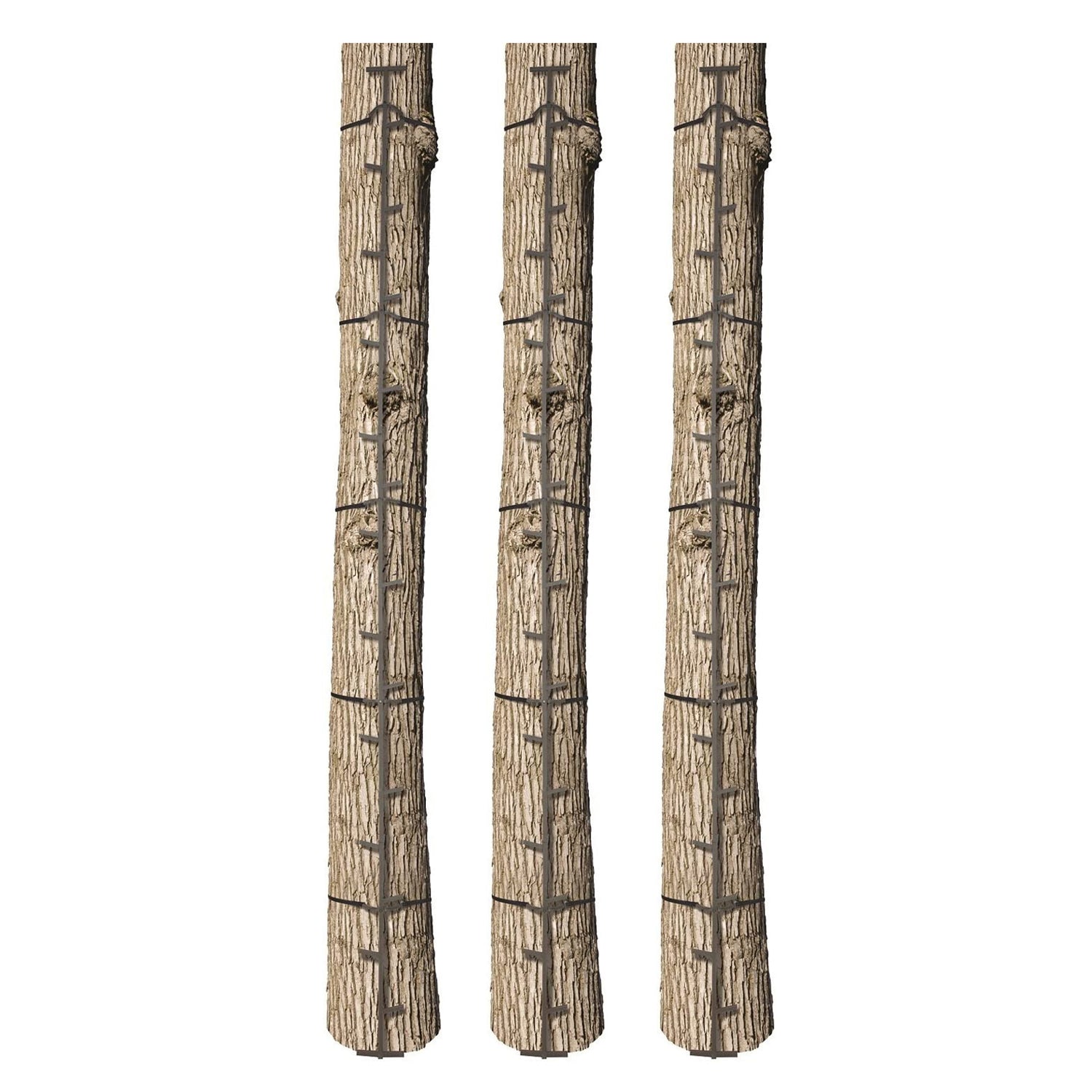 Big Game Hunting Quick Stick Steel Ladder Tree Climbing System, 20 Foot (3 Pack) - VMInnovations