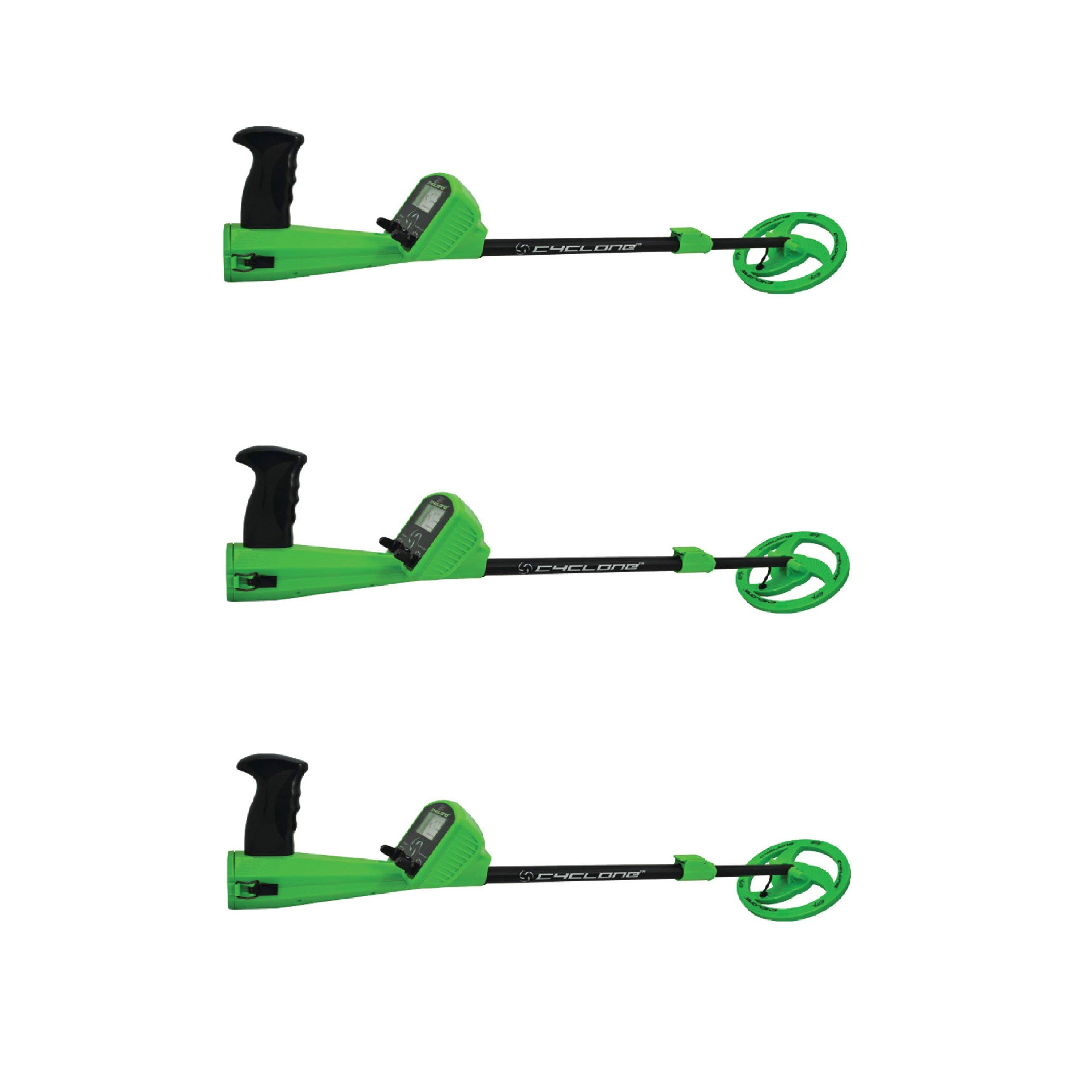 Wildgame Youth Kids Adjustable Analog Metal Coin Detector, Green (3 Pack)