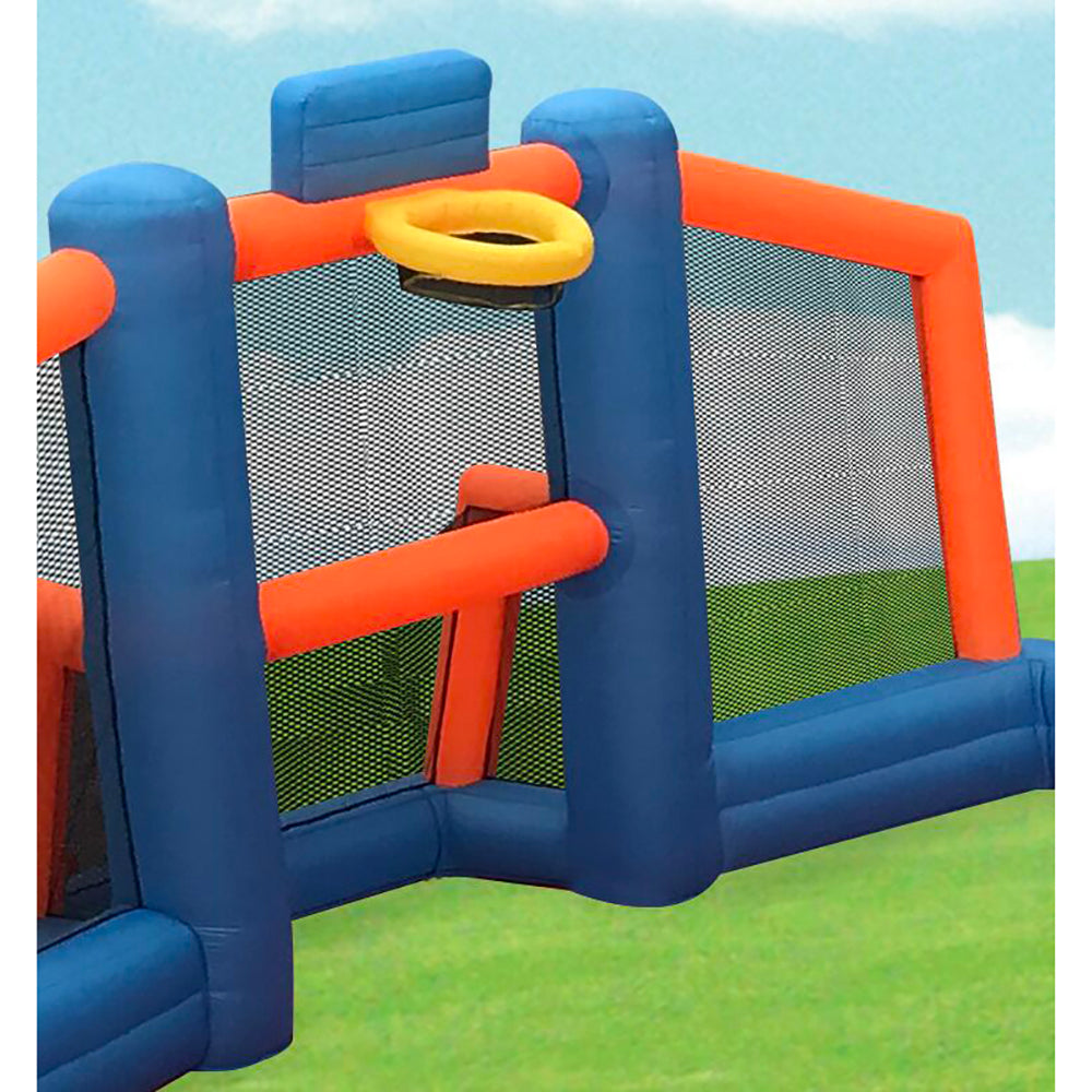 Magic Time International Sports Arena Large Inflatable Play Area, 19'x9' (Used)
