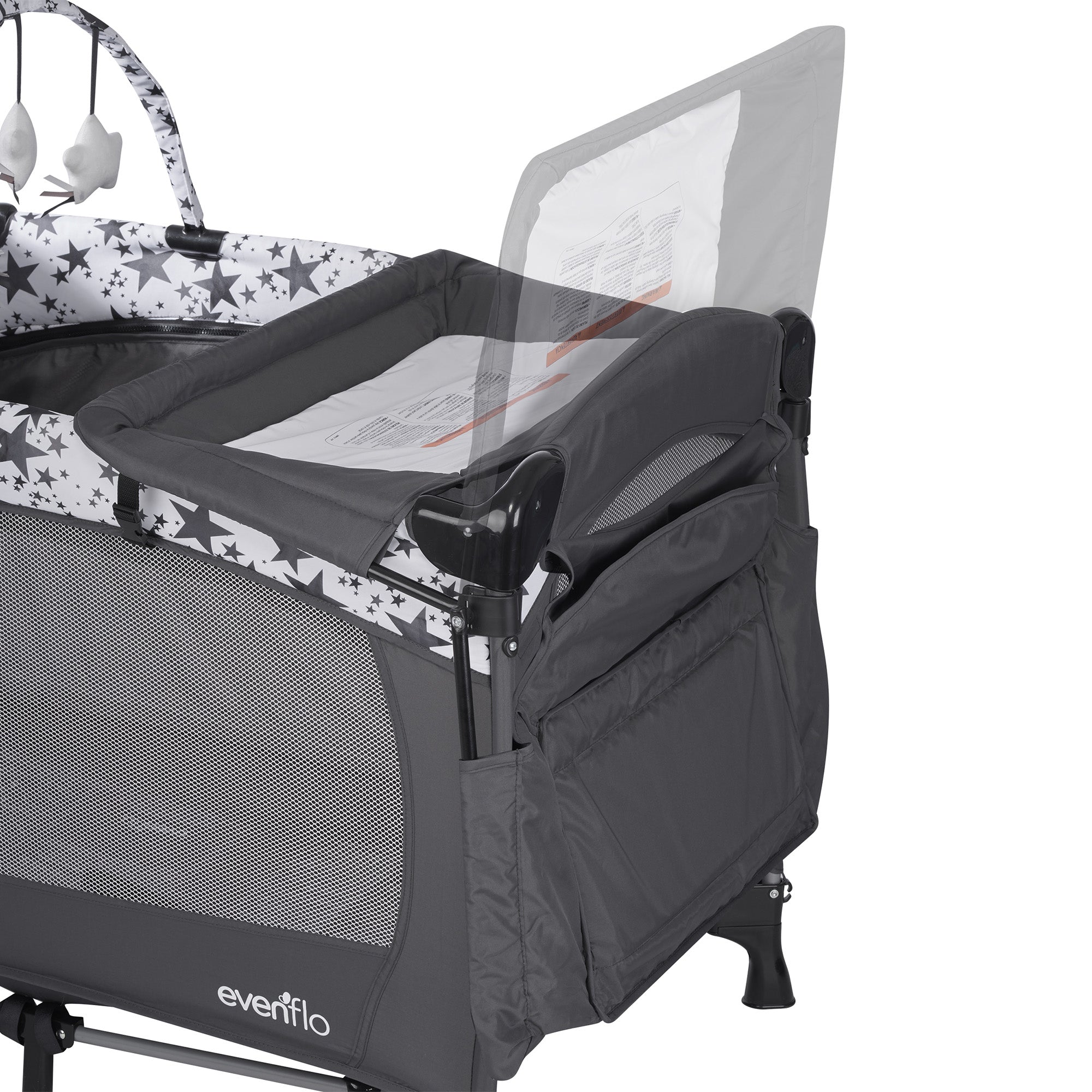 Evenflo Portable 4-in-1 Safe BabySuite DLX Versatile Home Baby Playard, Pop Star (For Parts)