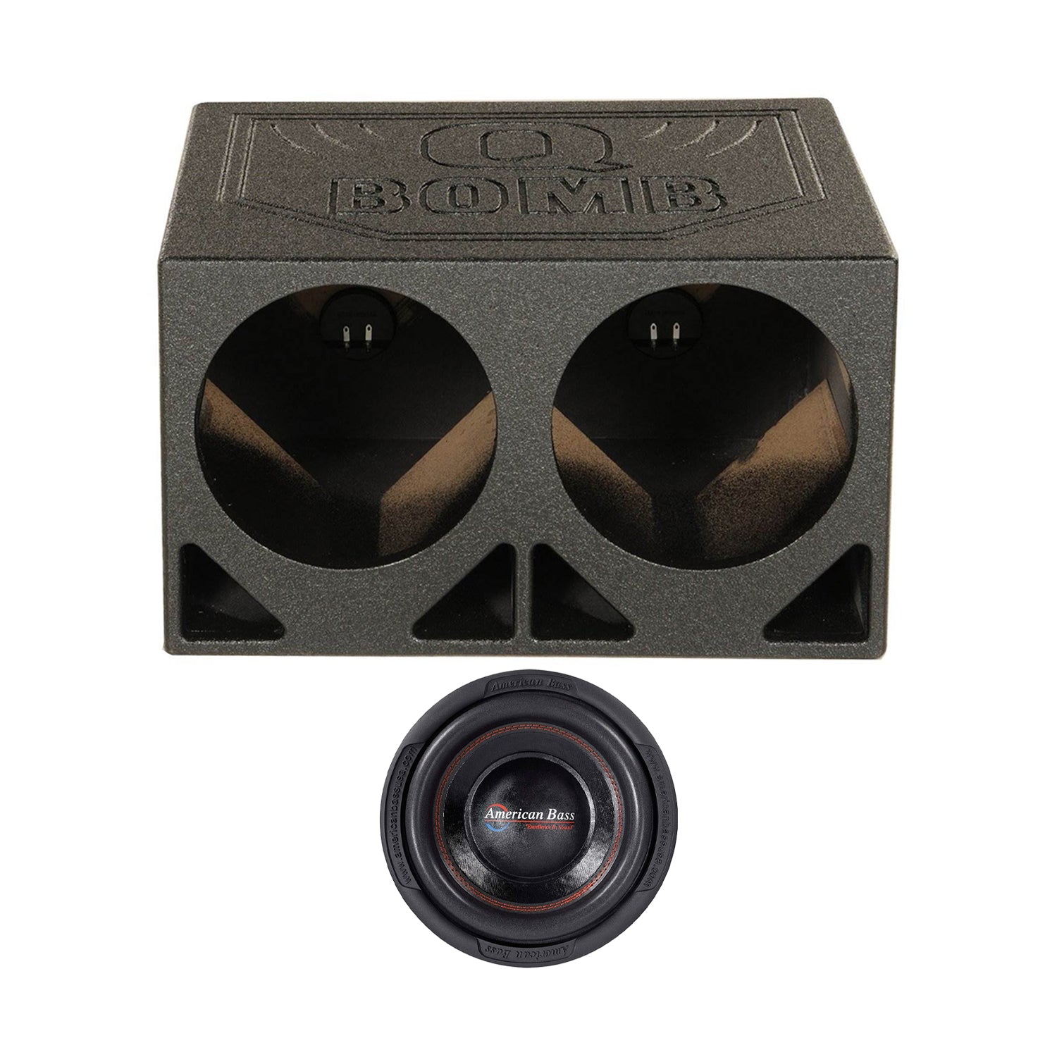 American Bass XD 1044 10 Inch 900 Watt Subwoofer Speaker with Dual Enclosure
