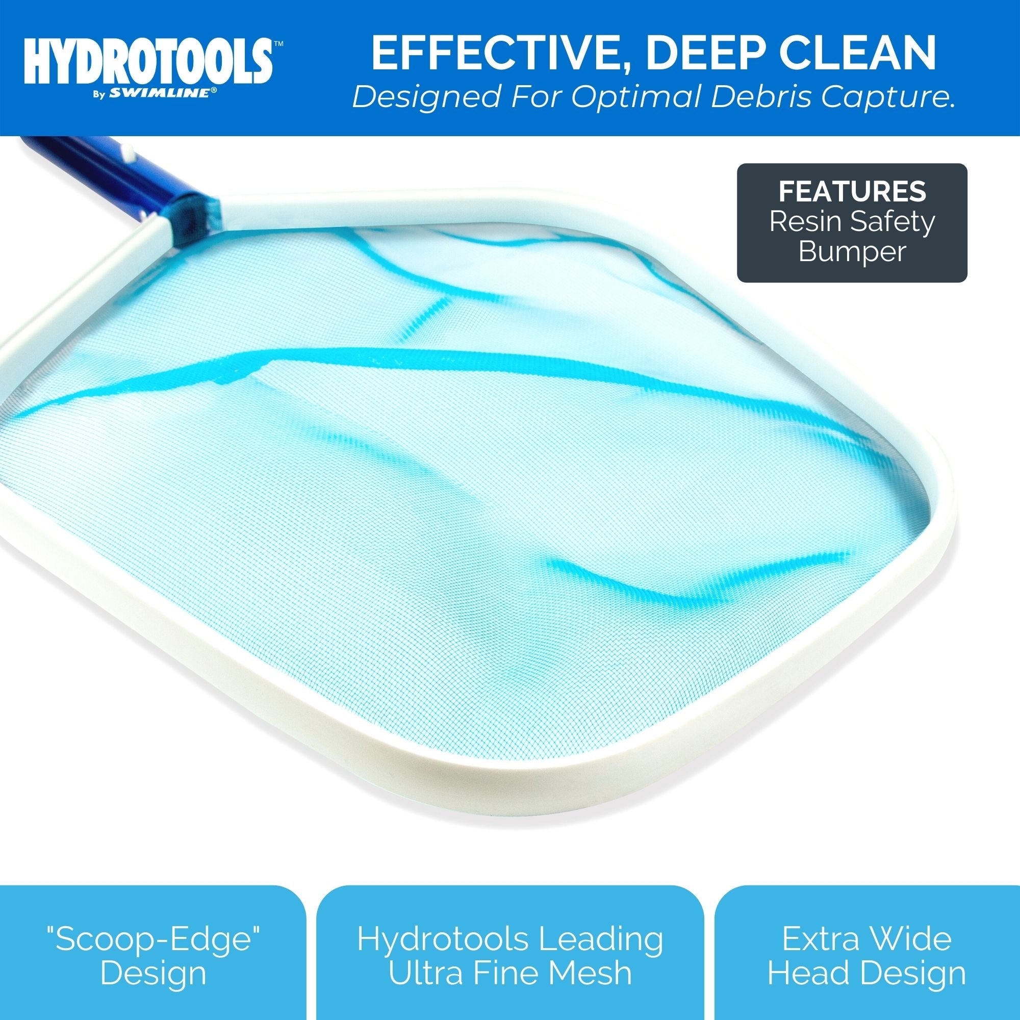 Swimline Hydrotools 8028 Premium Aluminum Standard Pool Leaf Skimmer (Open Box)