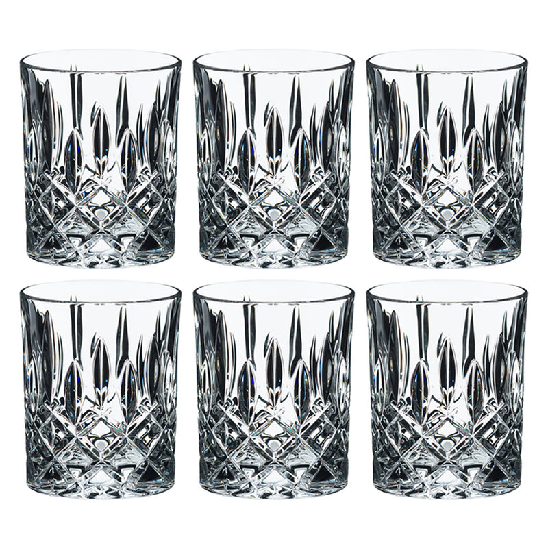 Riedel Spey Collection Crystal Scotch & Bourbon Tumbler Whiskey Glasses (6 Pack)