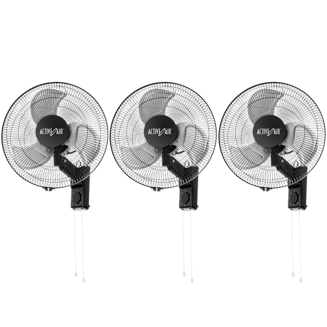 Active Air ACFW16HDB Heavy-Duty 16 Inch 3 Speed Metal Wall Mount Tilting Fan (3) - VMInnovations