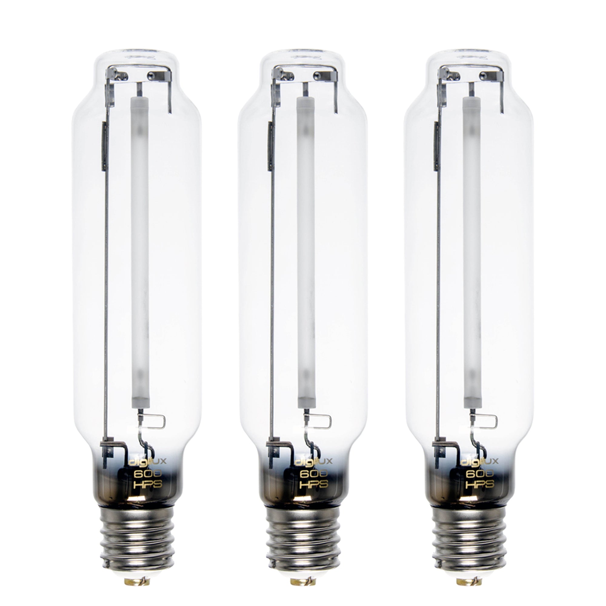 Digilux DX600HPS 600 Watt HPS HID Sodium Digital Ballast Grow Light Bulb, 3 Pack