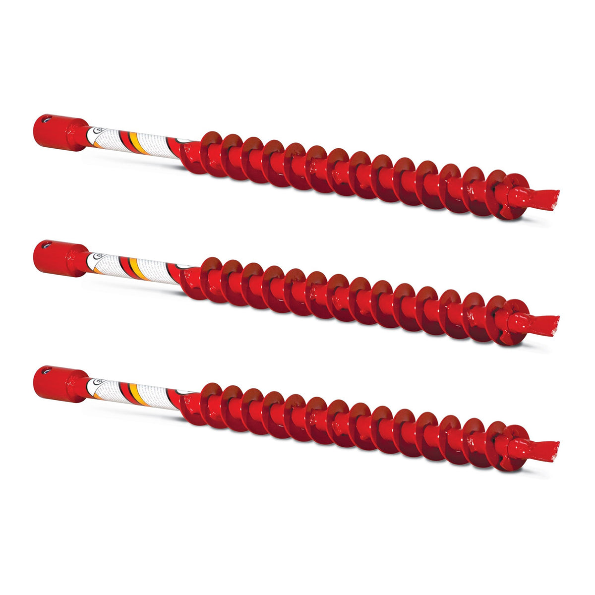 Earthquake 2" Auger Fishtail Point Replaceable Post Hole Digger Bit (3 Pack)