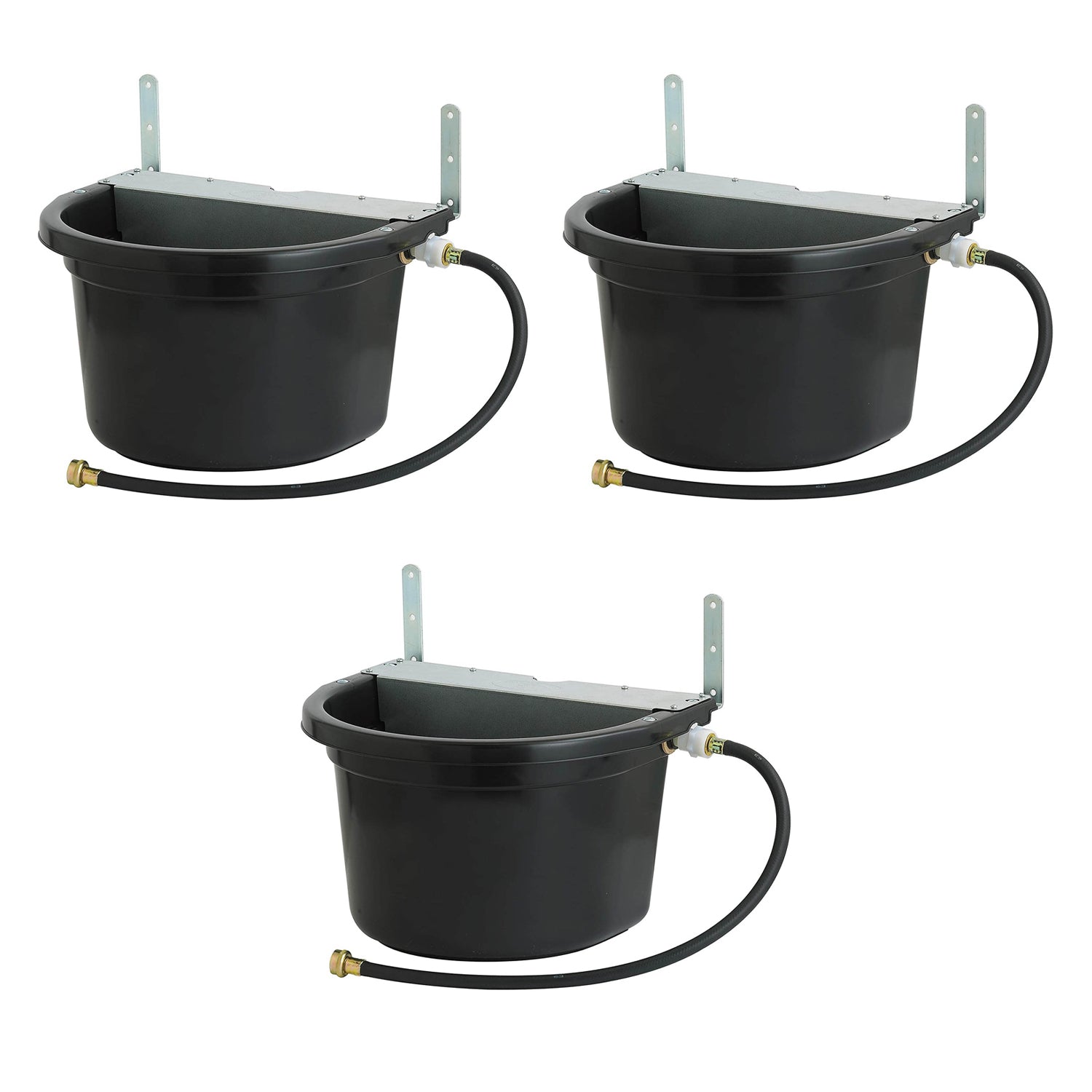 Little Giant 4 Gal. Float Controlled Waterer Livestock Water Trough (3 Pack) - VMInnovations