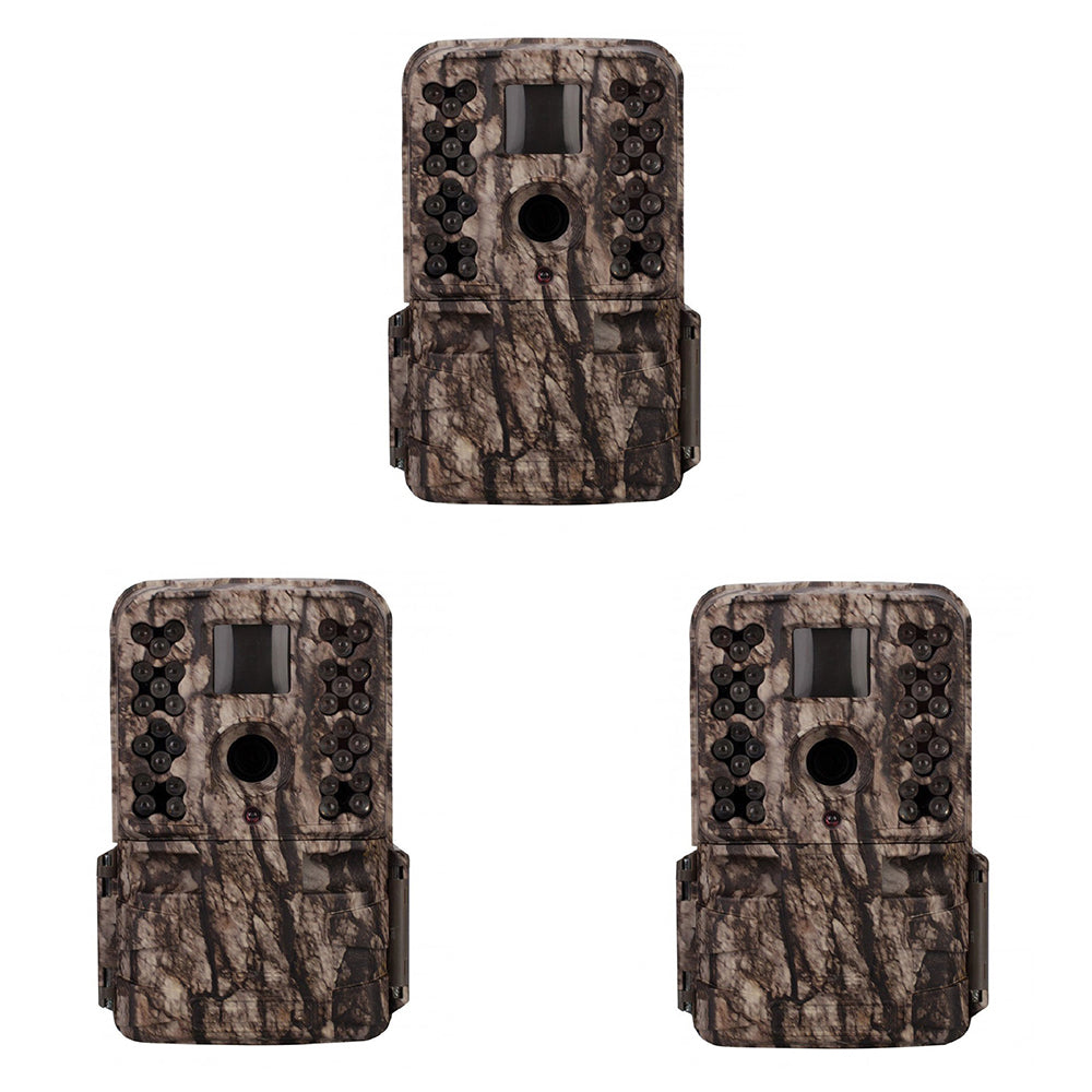 Moultrie M-50 20MP Low Glow Long Range Infrared Game Trail Camera (3 Pack)