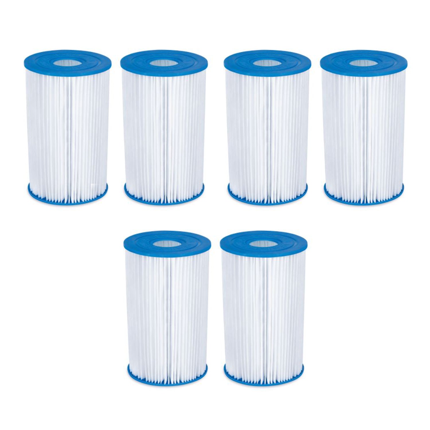 Summer Waves P57000302 Replacement Type B Pool and Spa Filter Cartridge (6 Pack) - VMInnovations
