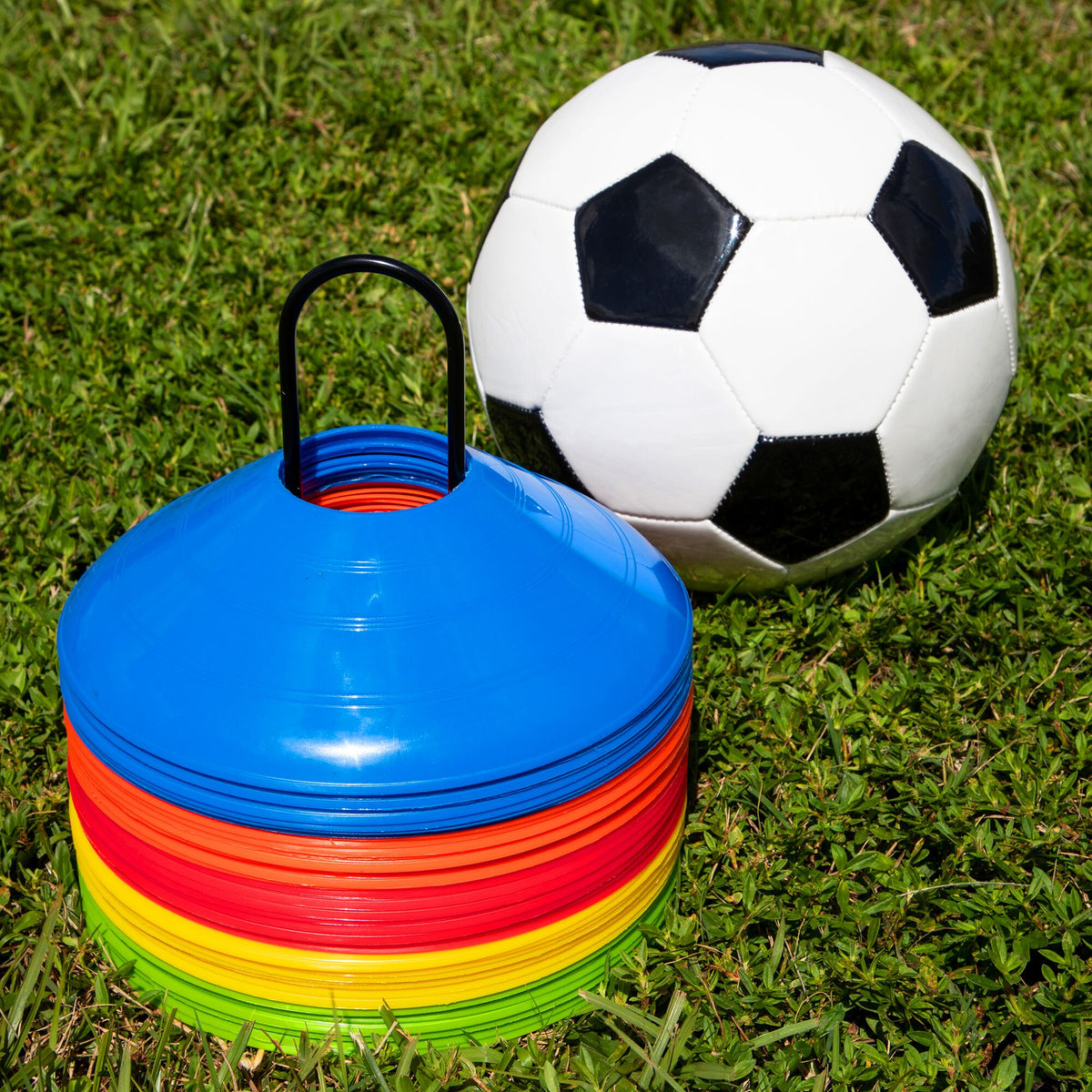 Training Equipment Soft Plastic Disc Cone Set with Mesh Carrying Bag (Open Box)