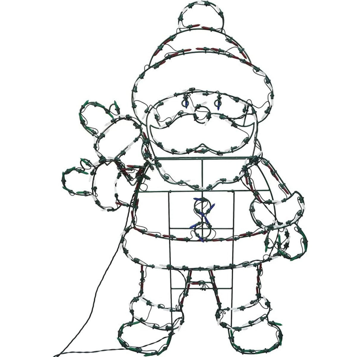 ProductWorks 48" Pro-Line LED Animation Waving Santa Christmas Yard Decoration - VMInnovations