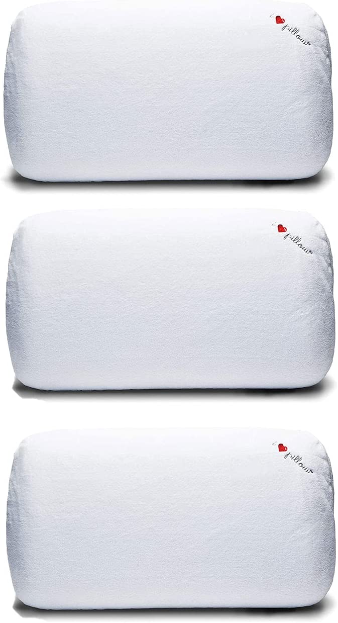 I Love Pillow Comfort Medium Profile Memory Foam Sleep Pillow, Queen (3 Pack)