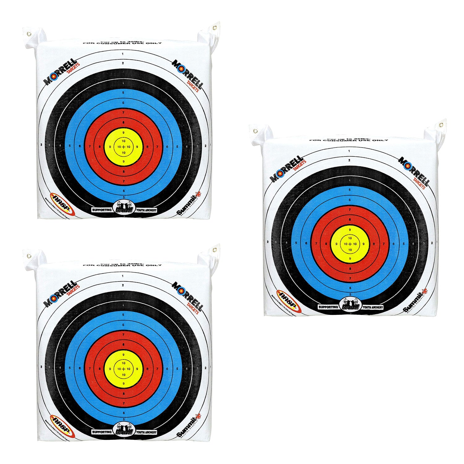 Morrell Lightweight Portable Range NASP Field Point Archery Bag Target (3 Pack) - VMInnovations