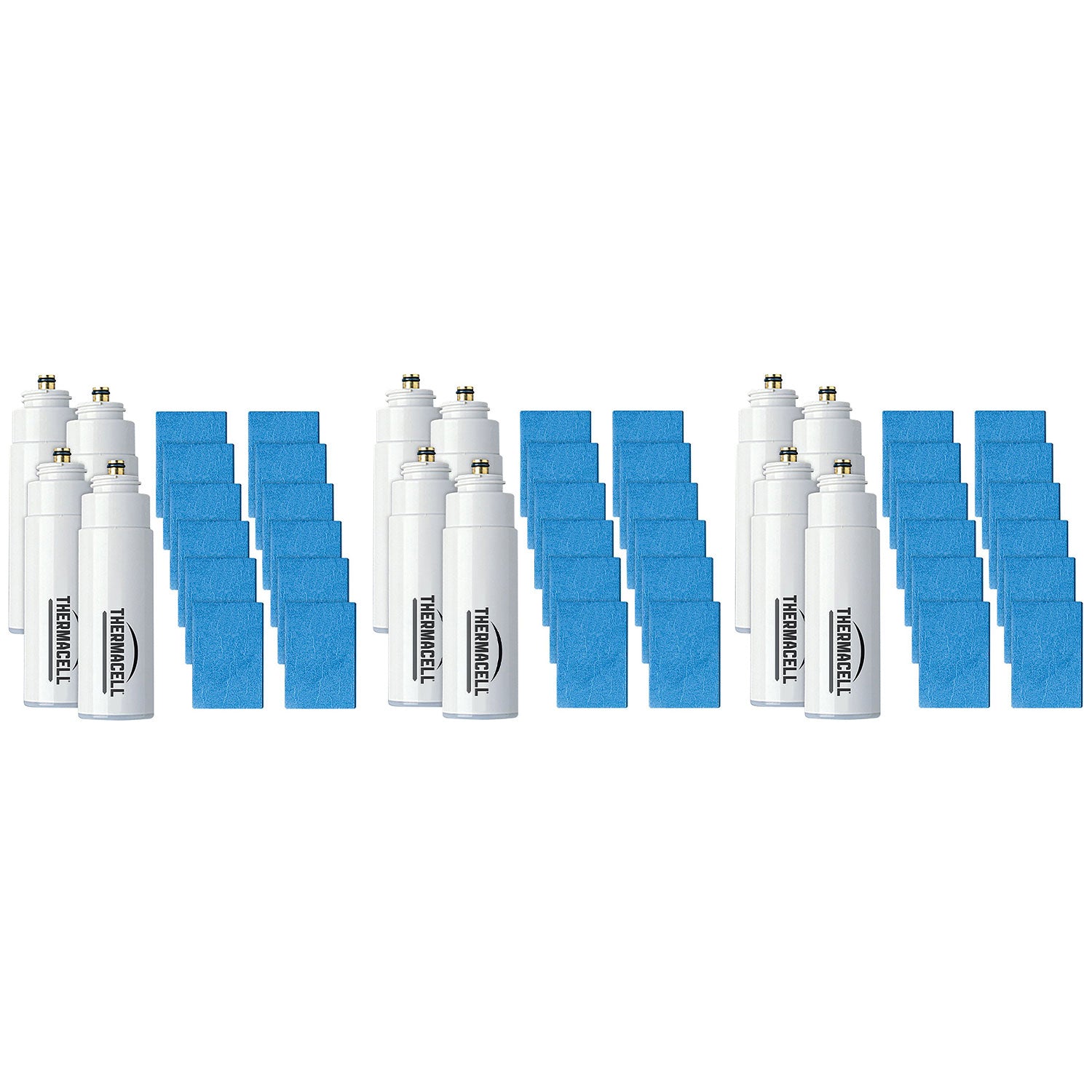 Thermacell 48-Hour Mosquito Shield w/ 12 Mats & 4 Fuel Cartridges (3 Pack)