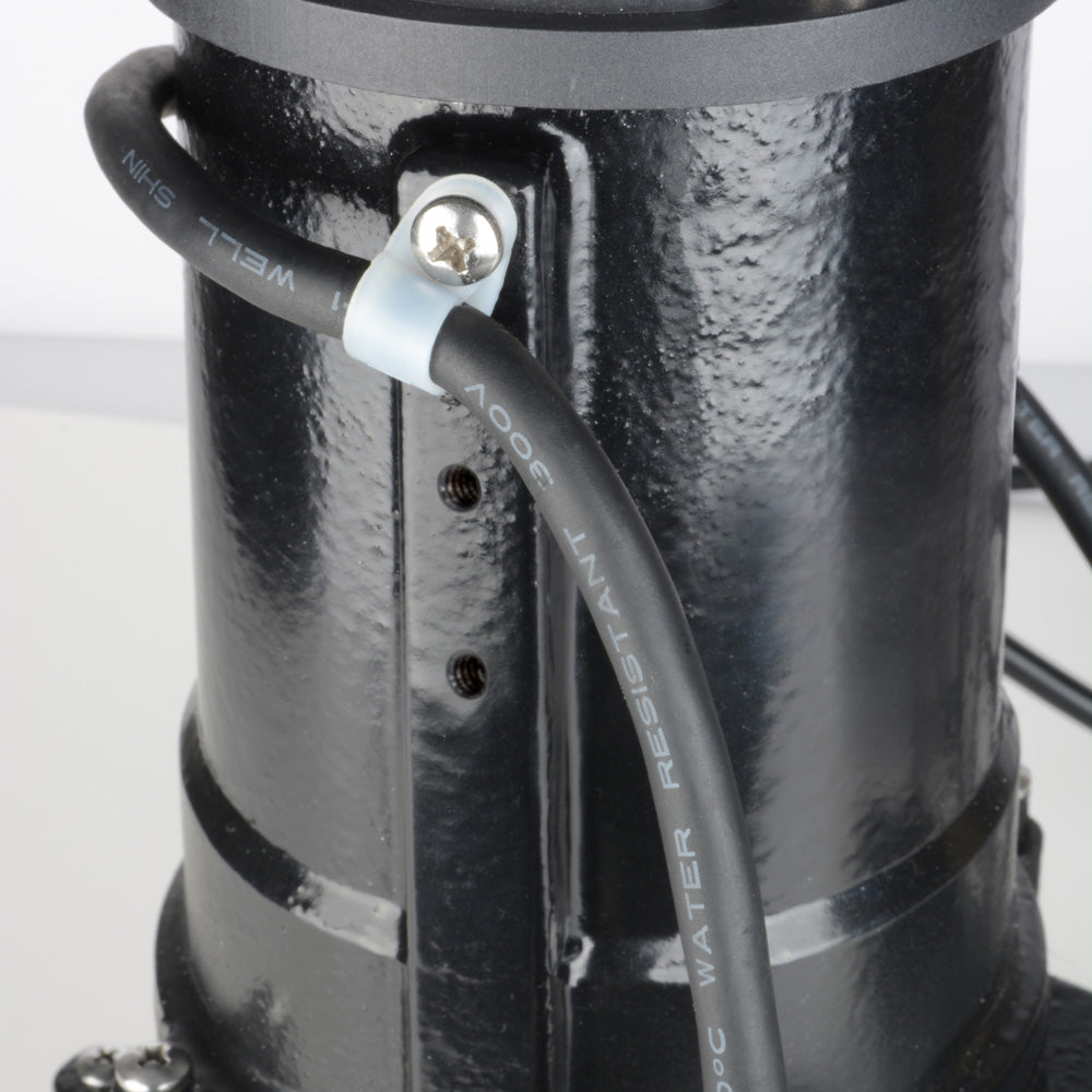 EcoFlo 1/2HP 5700 GPH Cast Iron Sewage Pump w/ Angle Switch & Impeller (OpenBox)