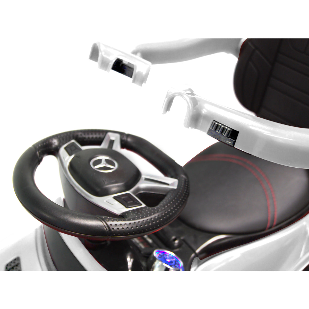 Best Ride On Cars 4-in-1 Mercedes Push Car Stroller with LED Lights, (2 Pack)