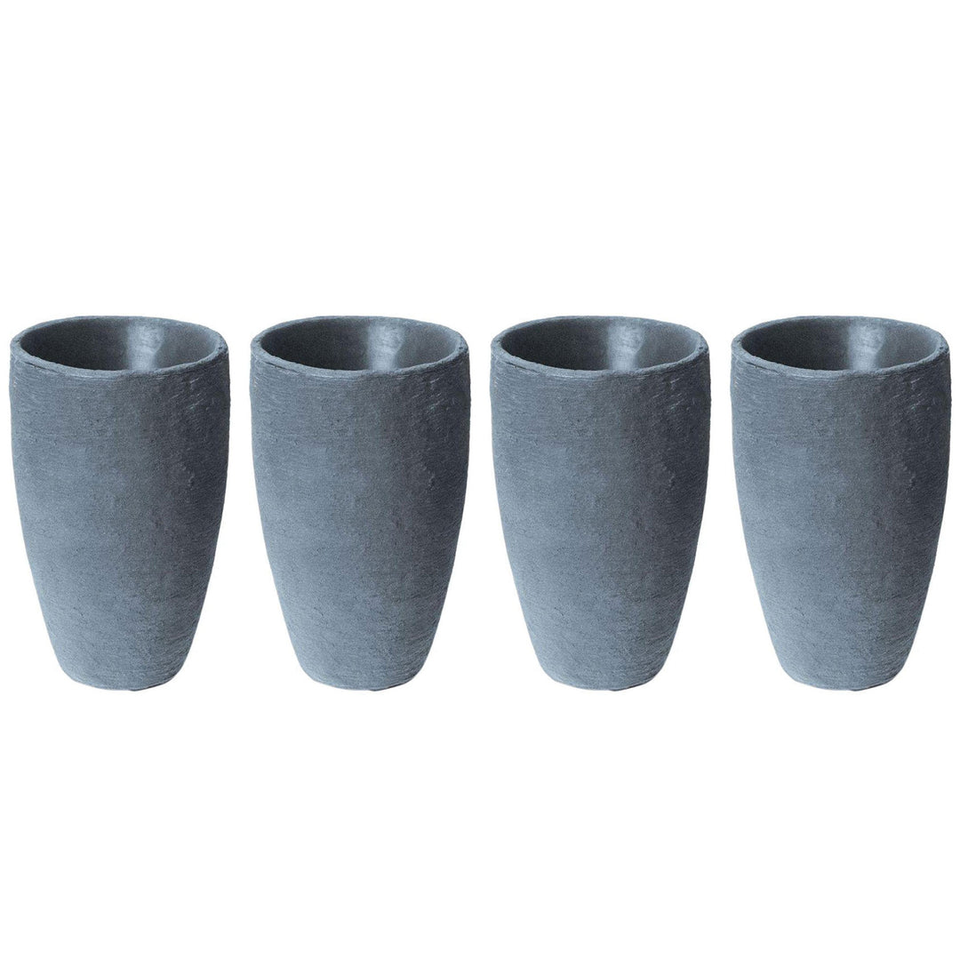 Algreen 87301 Athena 20.5 x 12.6 Self Watering Planter, Charcoalstone (4 Pack) - VMInnovations