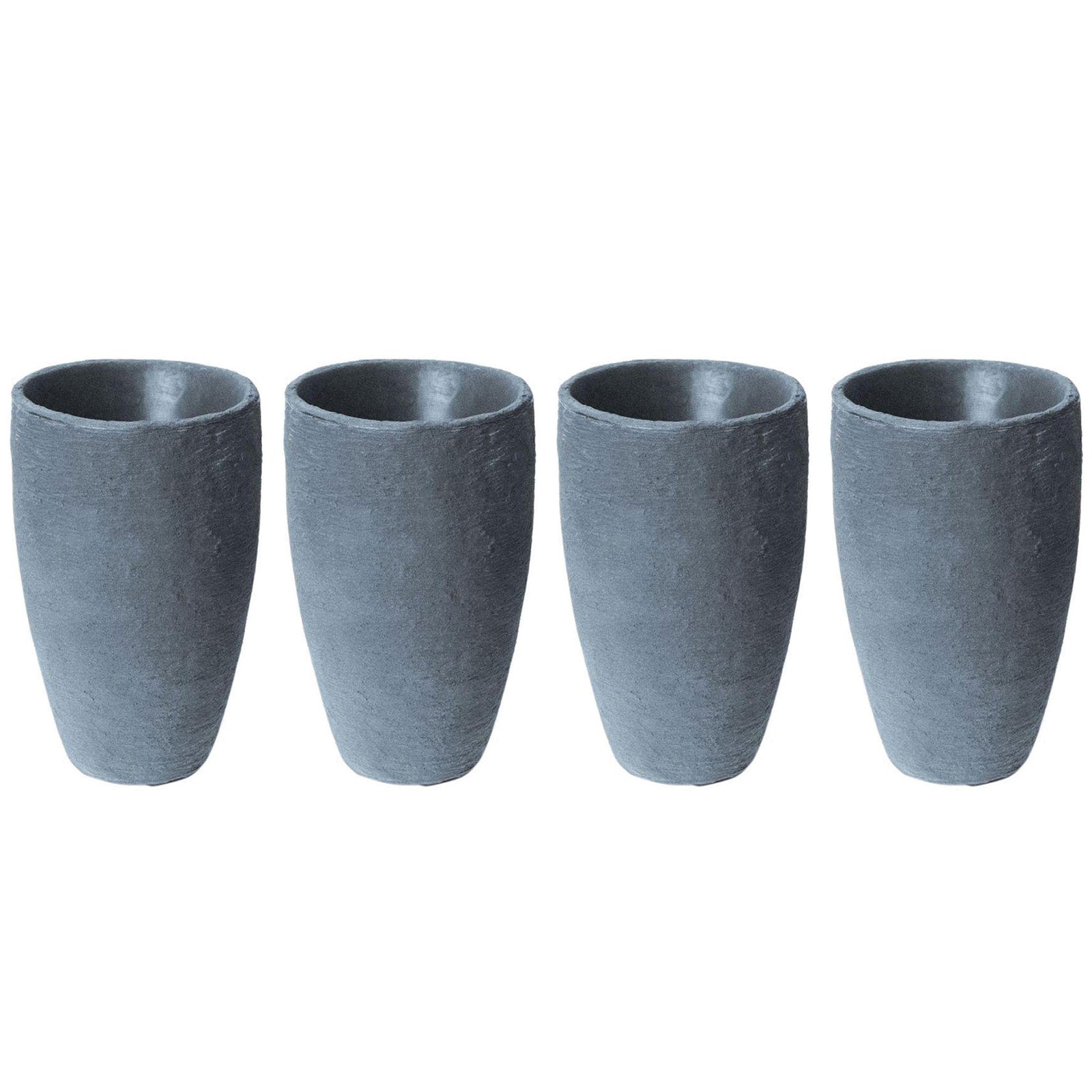 Algreen 87301 Athena 20.5 x 12.6 Self Watering Planter, Charcoalstone (4 Pack) - VMInnovations