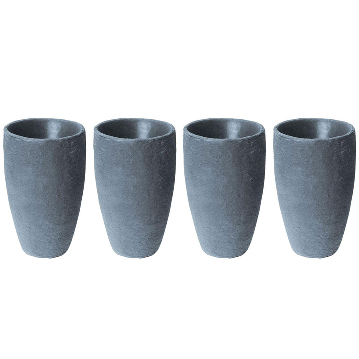 Algreen 87301 Athena 20.5 x 12.6 Self Watering Planter, Charcoalstone (4 Pack) - VMInnovations
