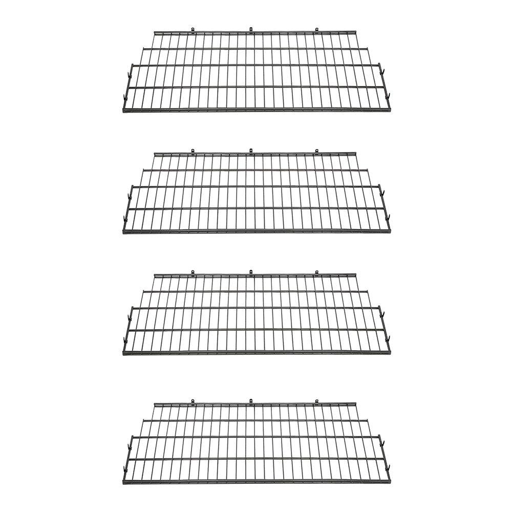 Suncast BMSA7S Vertical Storage Shed Metal Wire Shelf Rack Shelving (4 Pack)