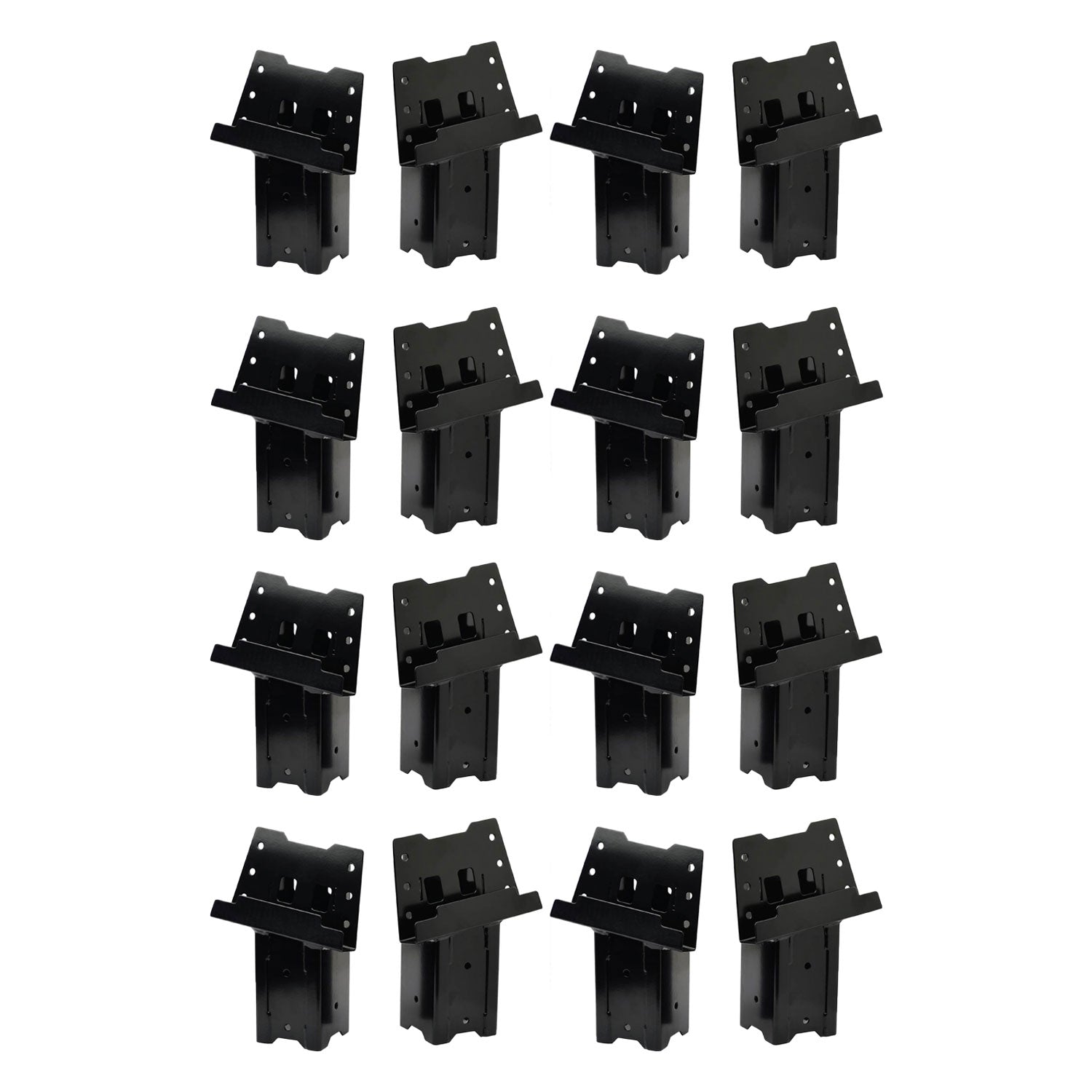HME 4 x 4 Wood Post Elevated Hunting Blind Steel Post Brackets, (16 Brackets) - VMInnovations