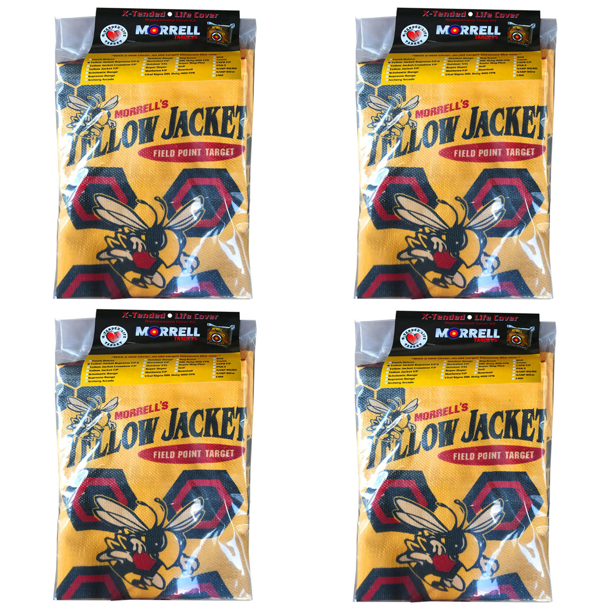 Morrell Yellow Jacket Supreme 3 Archery Bag Target Replacement Cover (4 Pack)