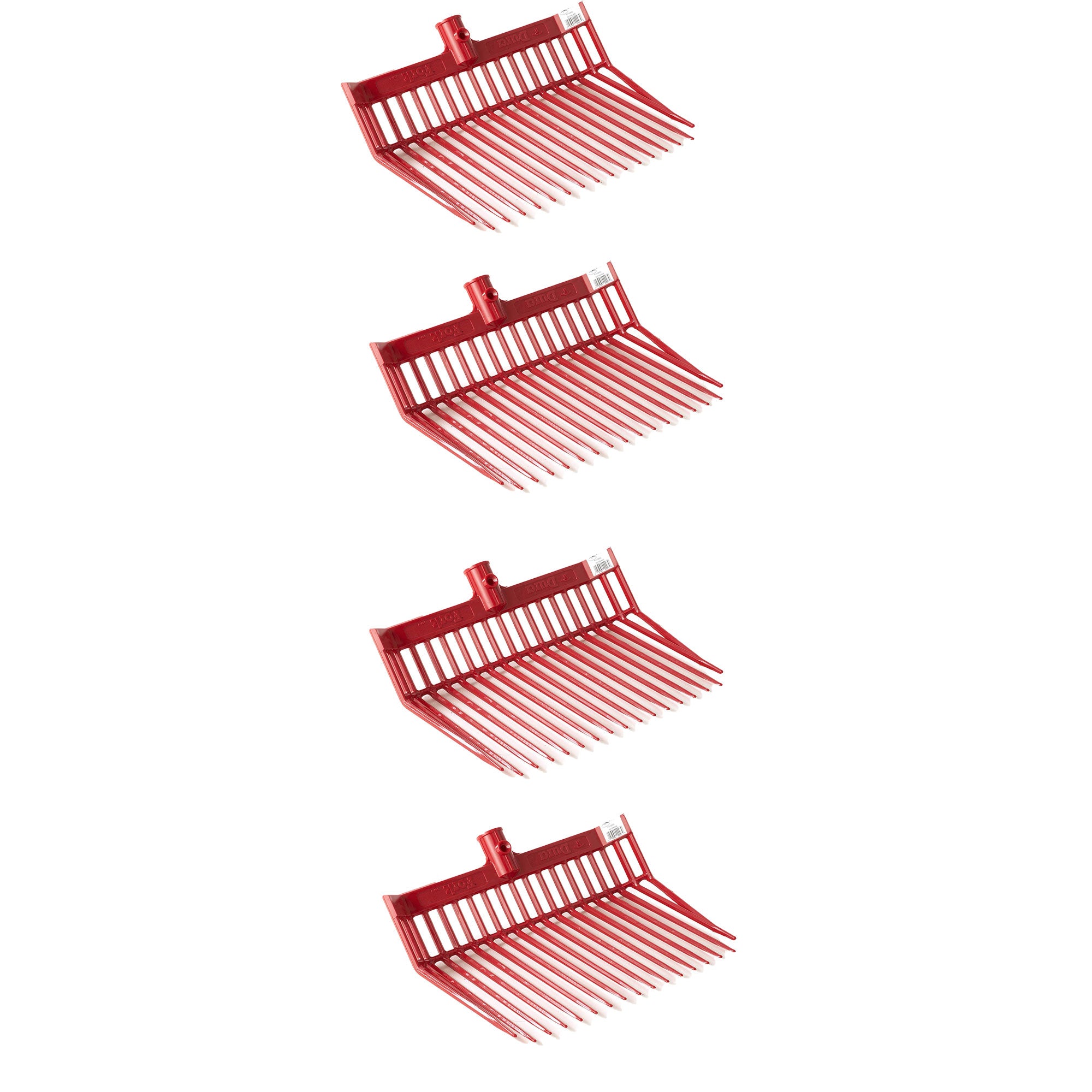 Little Giant Polycarbonate Pitchfork Replacement Head w/ Angled Tines (4 Pack) - VMInnovations