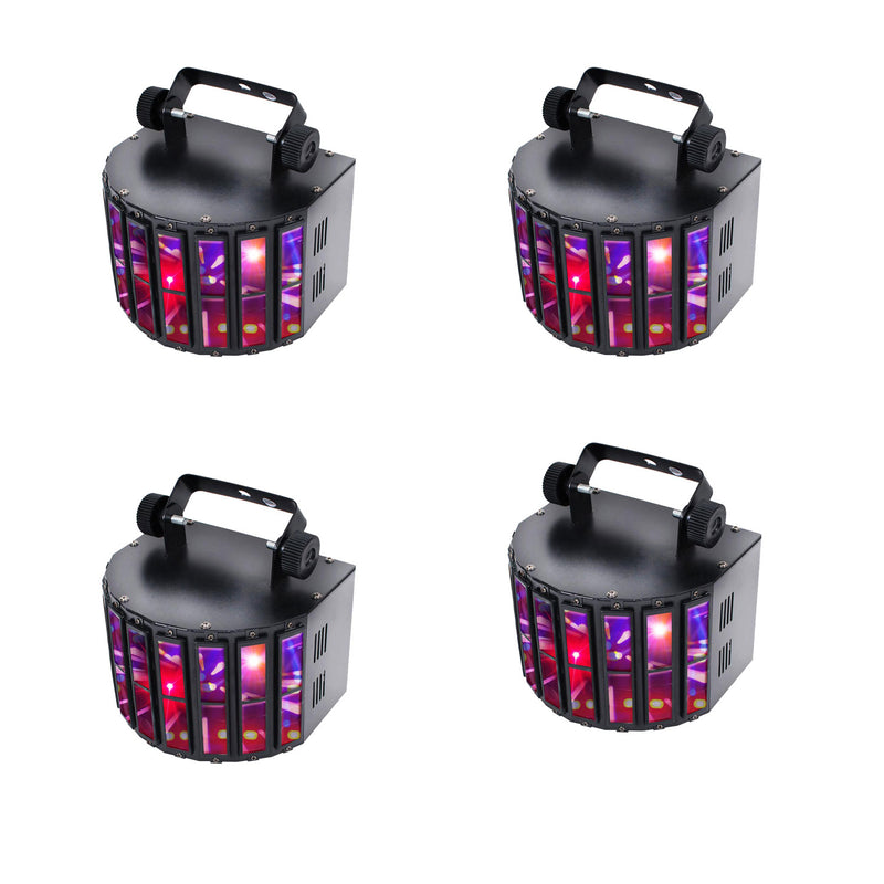 Pyle PDJLT20 Mountable Multi Colored LED Dance Stage Lighting System (4 Pack)