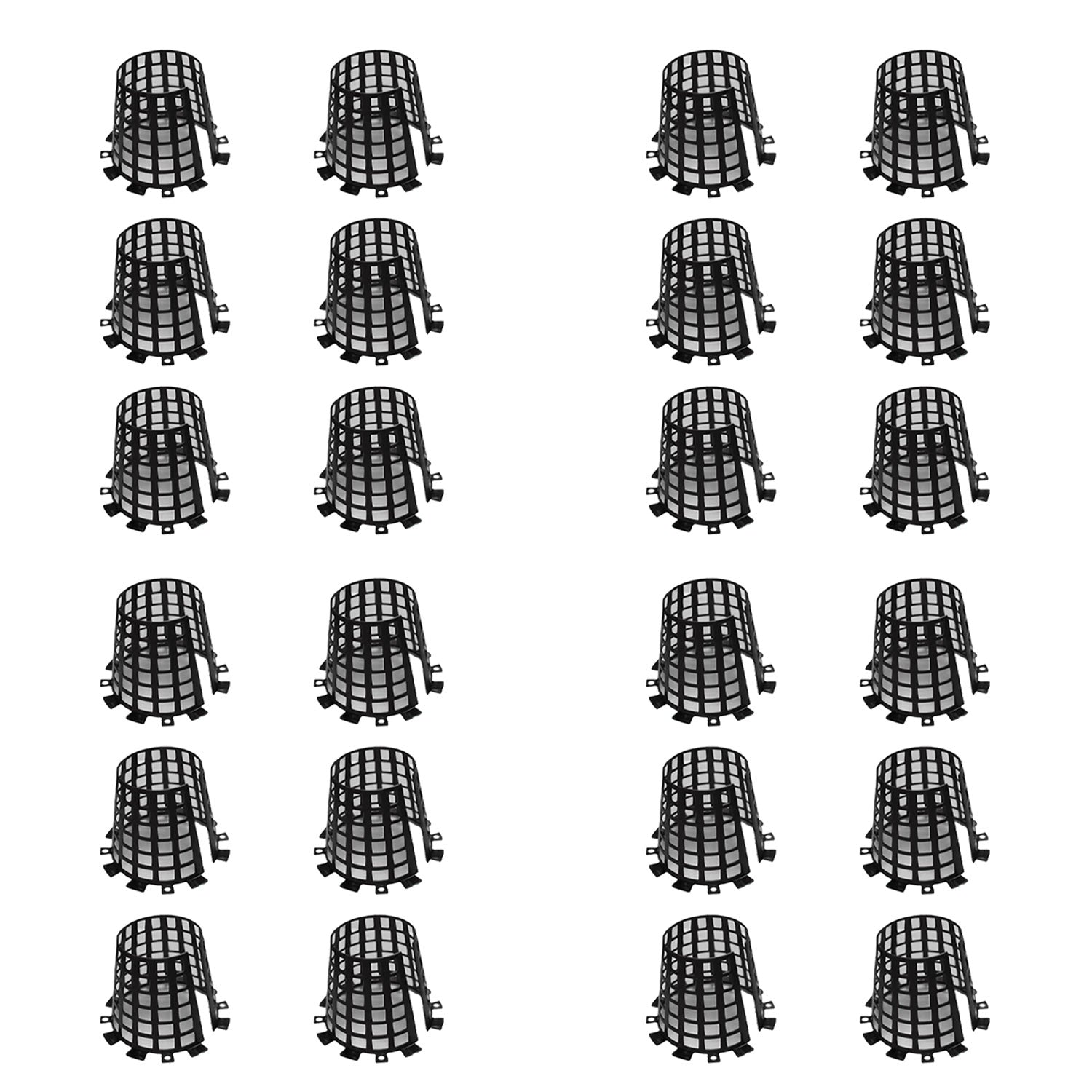 Plant Knight Tree Trunk Guard Protector for Garden Protection, 24 Pack (Black)