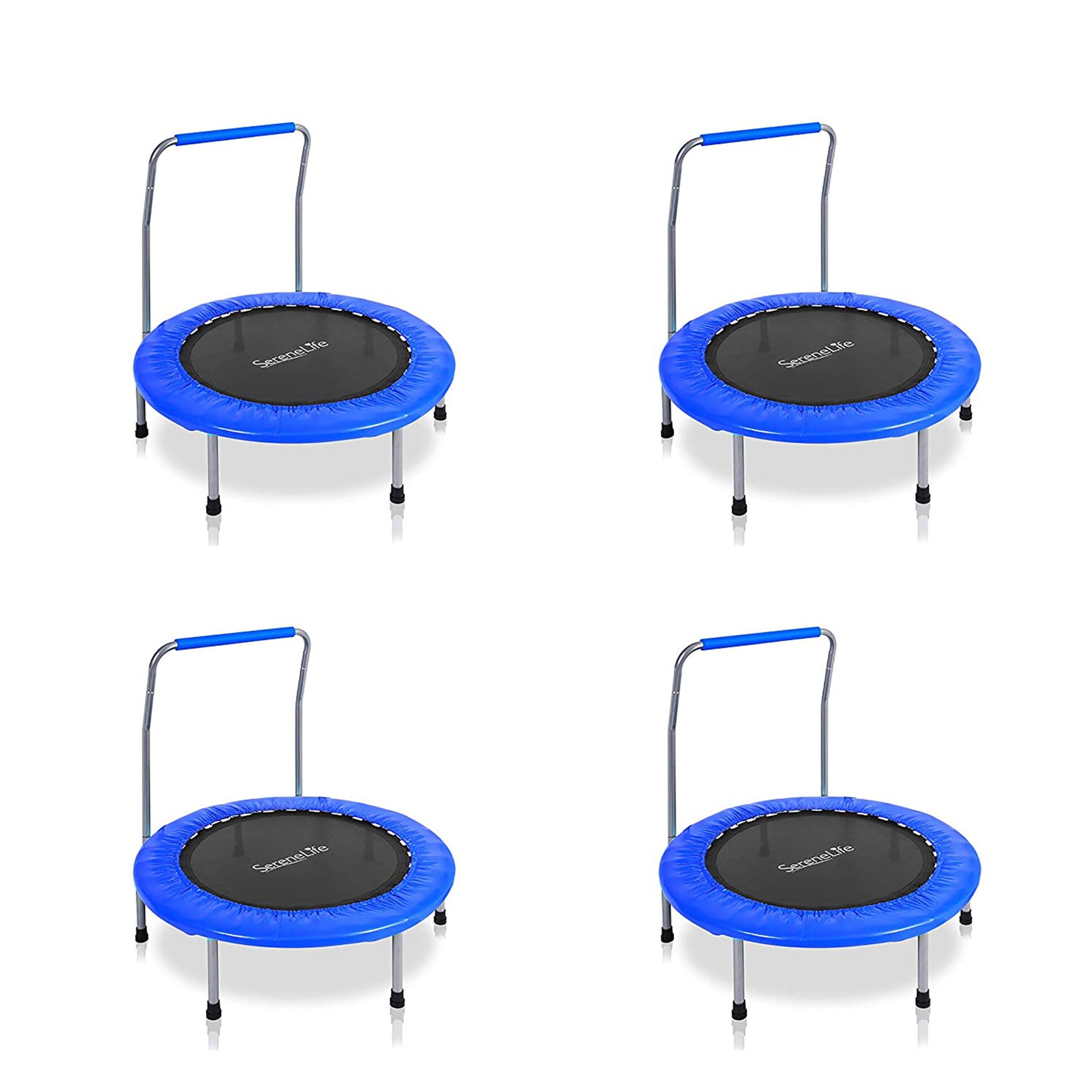 SereneLife 36 Inch Portable Highly Elastic Sports Trampoline, Kids Size (4 Pack) - VMInnovations