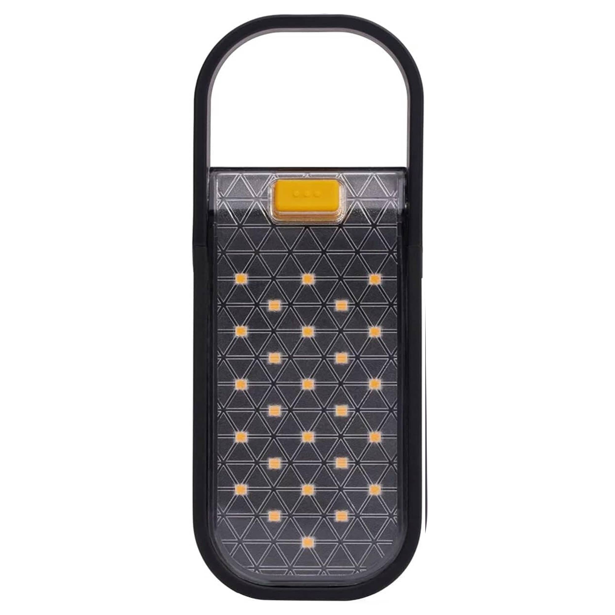 Coleman PEAK1 200 Lumen Solar Rechargeable Lantern for Rugged Car Camping, Black