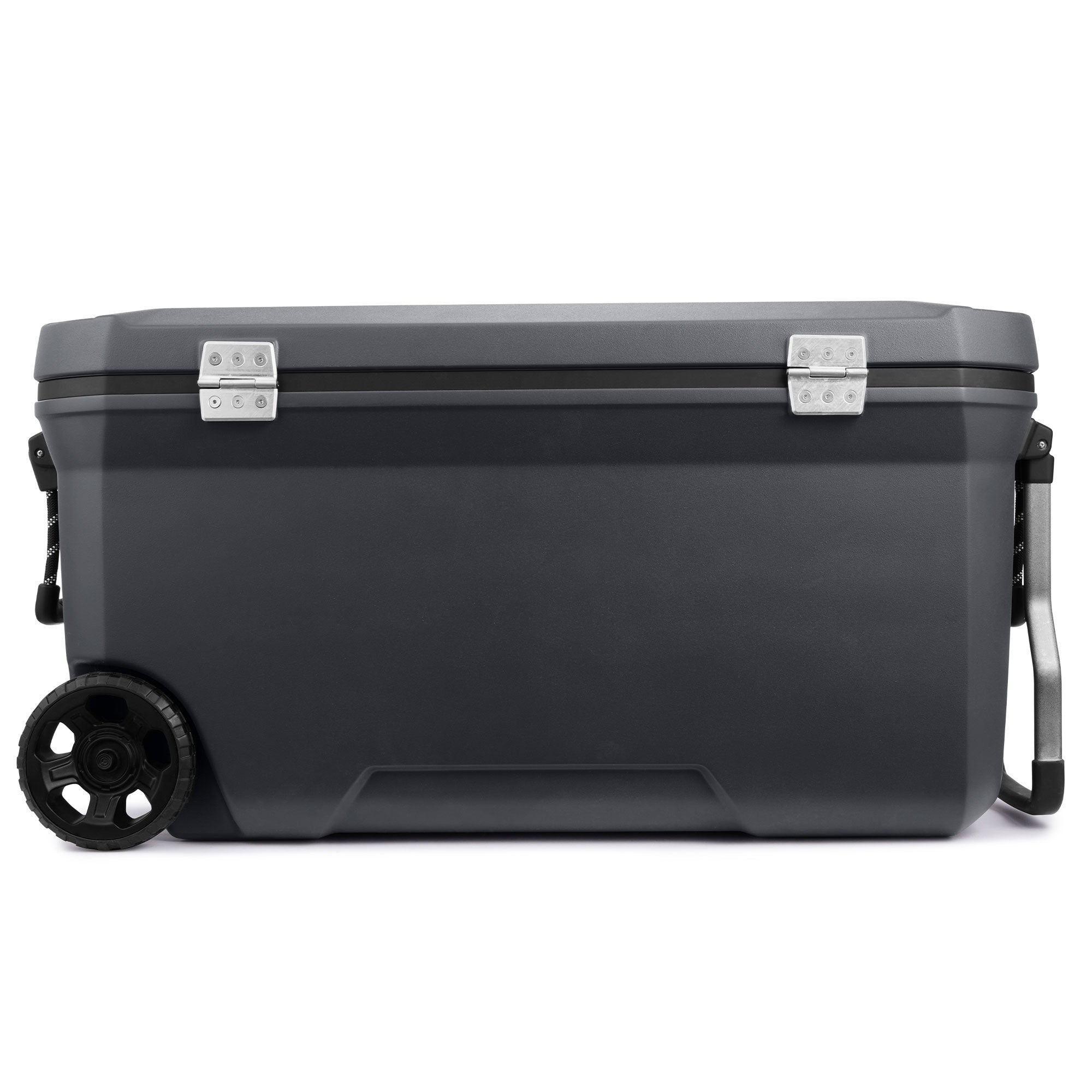 Coleman Convoy Series 100 Quart Cooler with Wheels and Metal Handle, Dark Storm