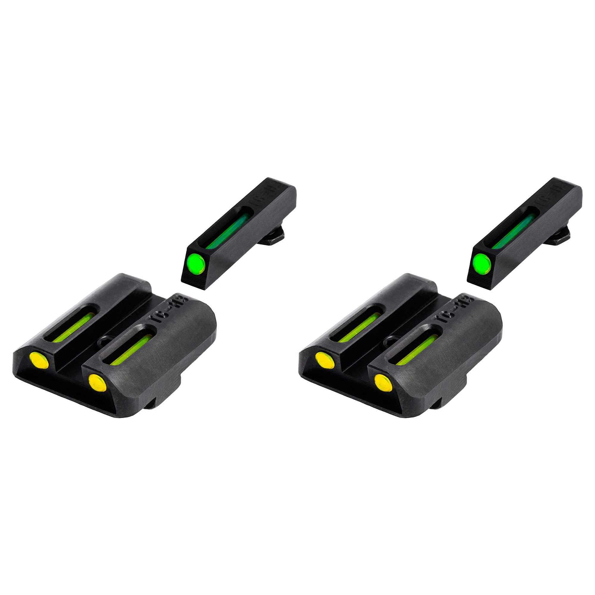 TruGlo TFO Tritium Fiber Optic Gun Sight Set, Fits Glock 17/17L Models (2 Pack)