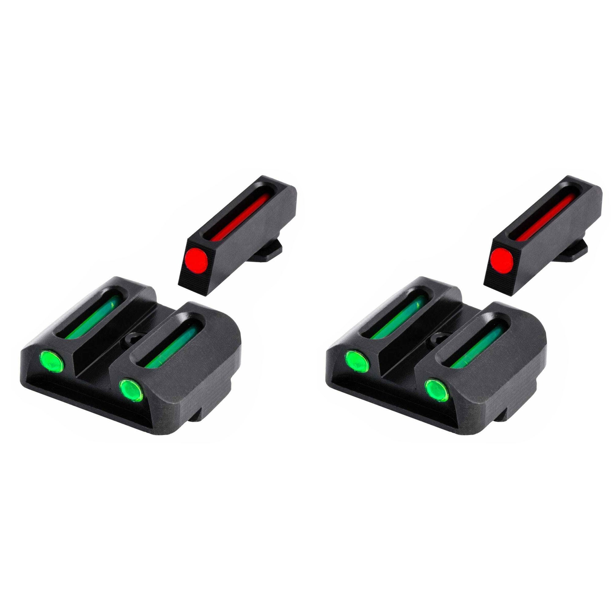 TruGlo TFO Tritium Fiber Optic Gun Sight Set, Fits Glock 17/17L Models (2 Pack) - VMInnovations