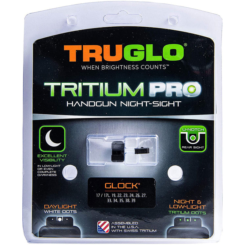 TruGlo Tritium Pro Glow in the Dark Handgun Glock Night Sight for Guns(2 Pack)