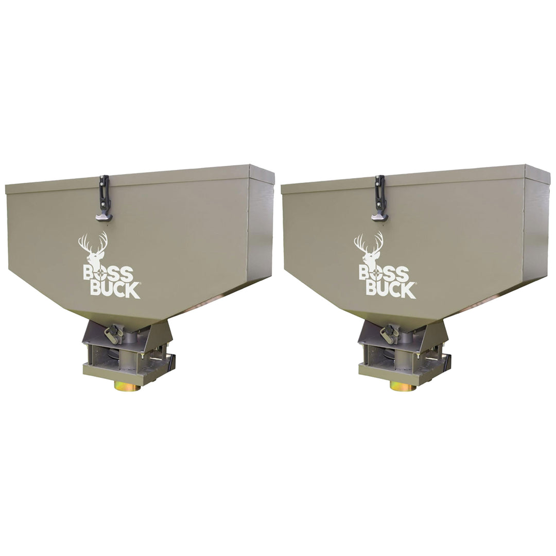 Boss Buck BB-1.80 80lb Capacity Non-Typical ATV Feed Spreader & Seeder (2 Pack) - VMInnovations