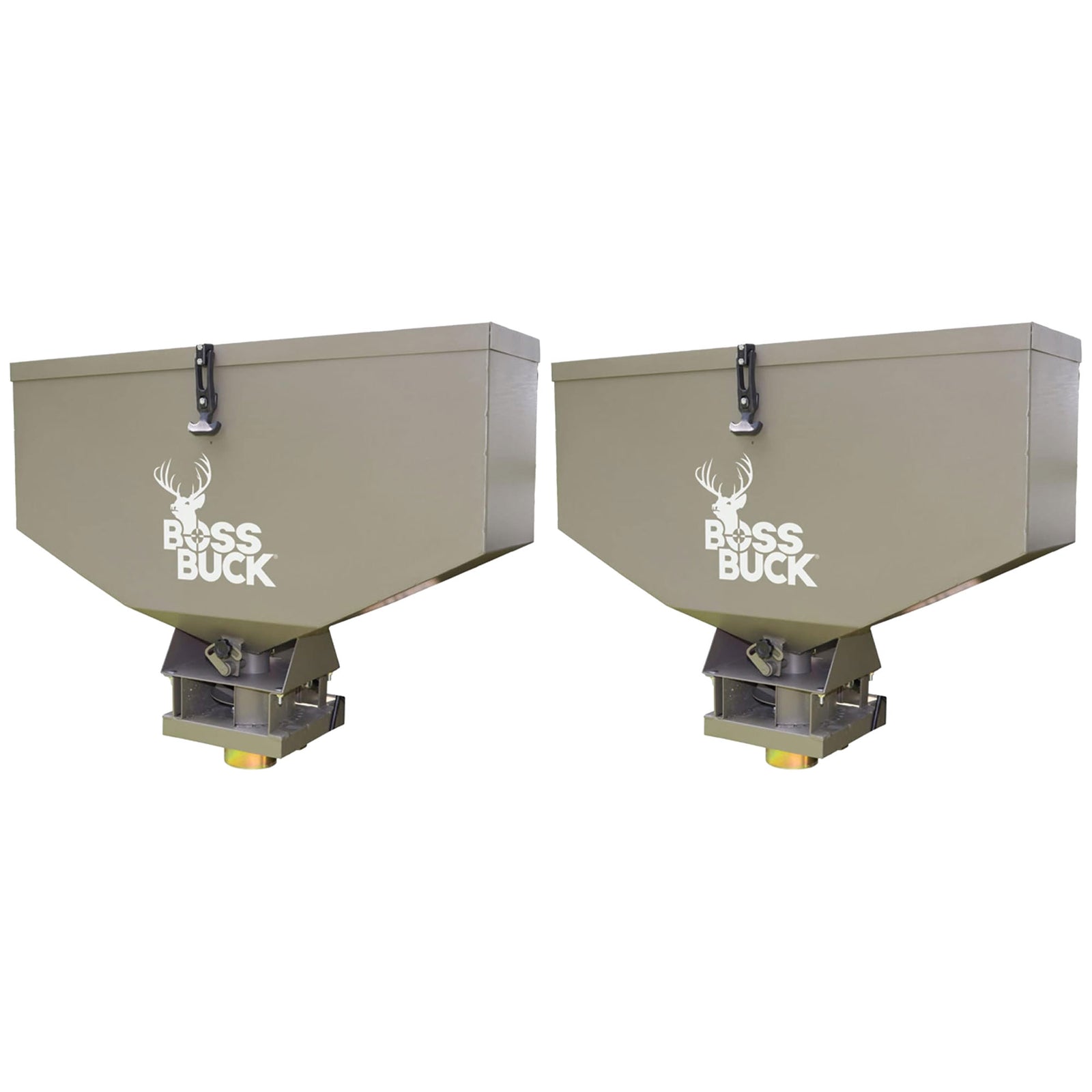 Boss Buck BB-1.80 80lb Capacity Non-Typical ATV Feed Spreader & Seeder (2 Pack) - VMInnovations