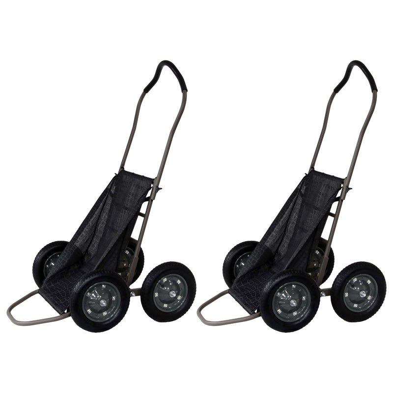 Hawk Crawler Capacity Foldable Deer Game Recovery Cart with Wheels (2 Pack)