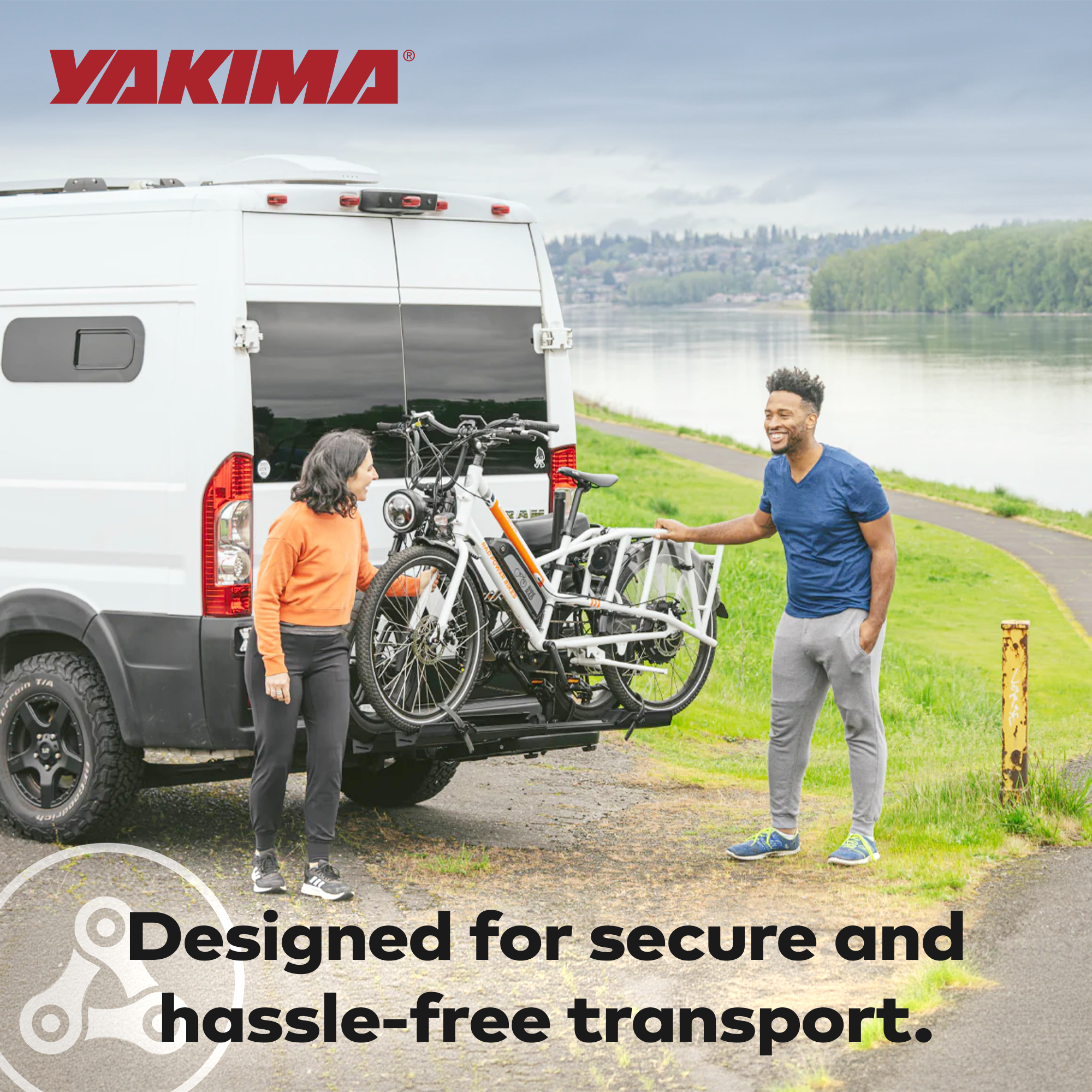 Yakima OnRamp LX Bike Rack with Ramp and Wheel Straps and BackSwing Adapter