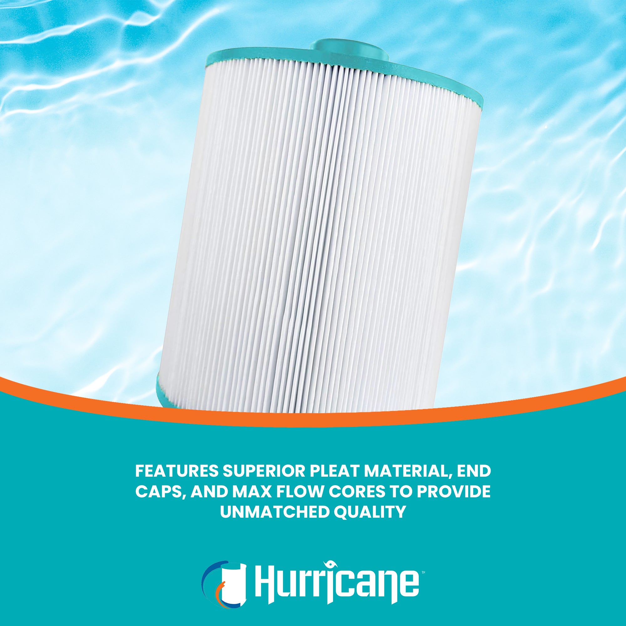 Hurricane HF8450 Replacement Spa Filter Cartridge for PCS50N and Unicel C-8450