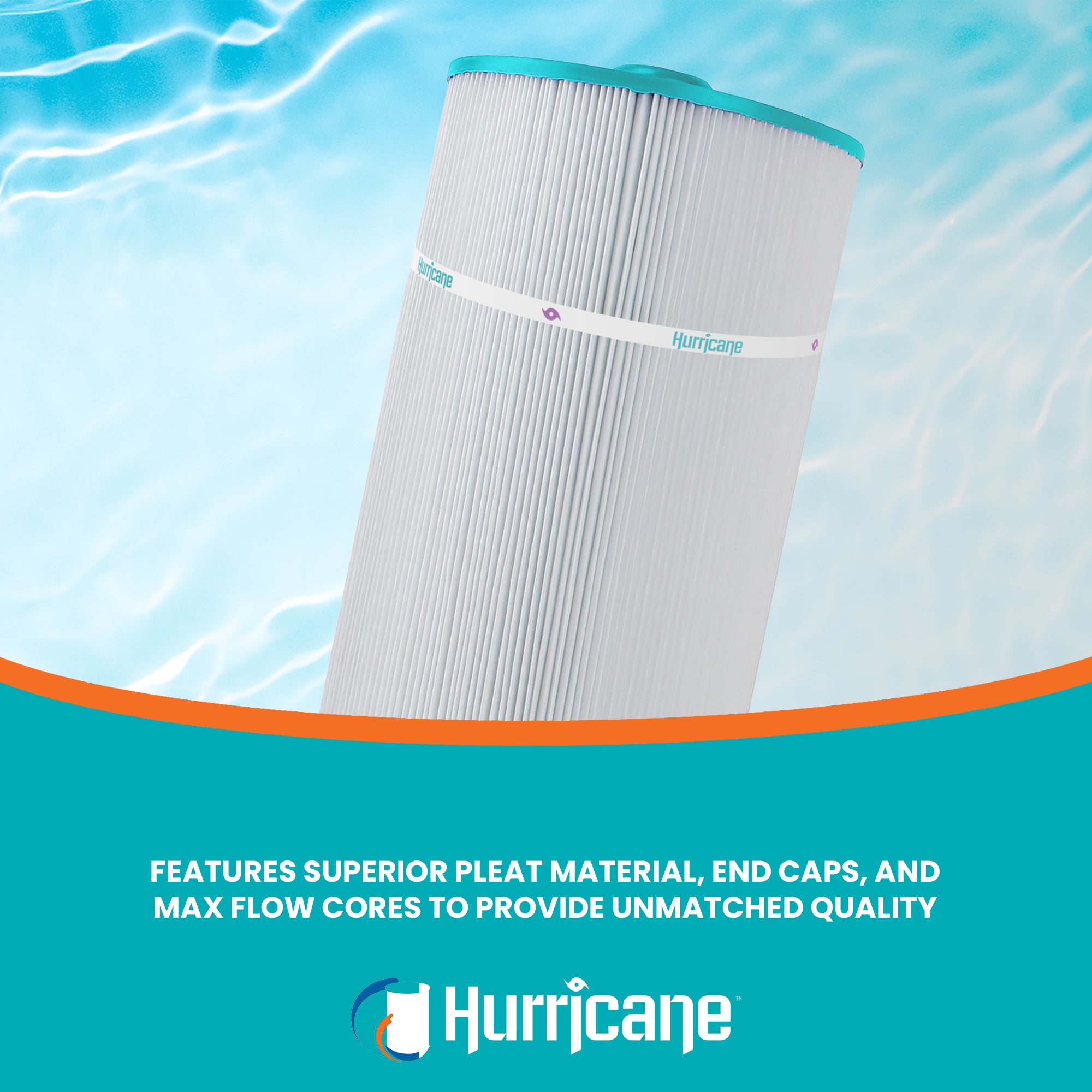 Hurricane HF-OUT19-01 Advanced Spa Filter Cartridge Outer Filter Replacement
