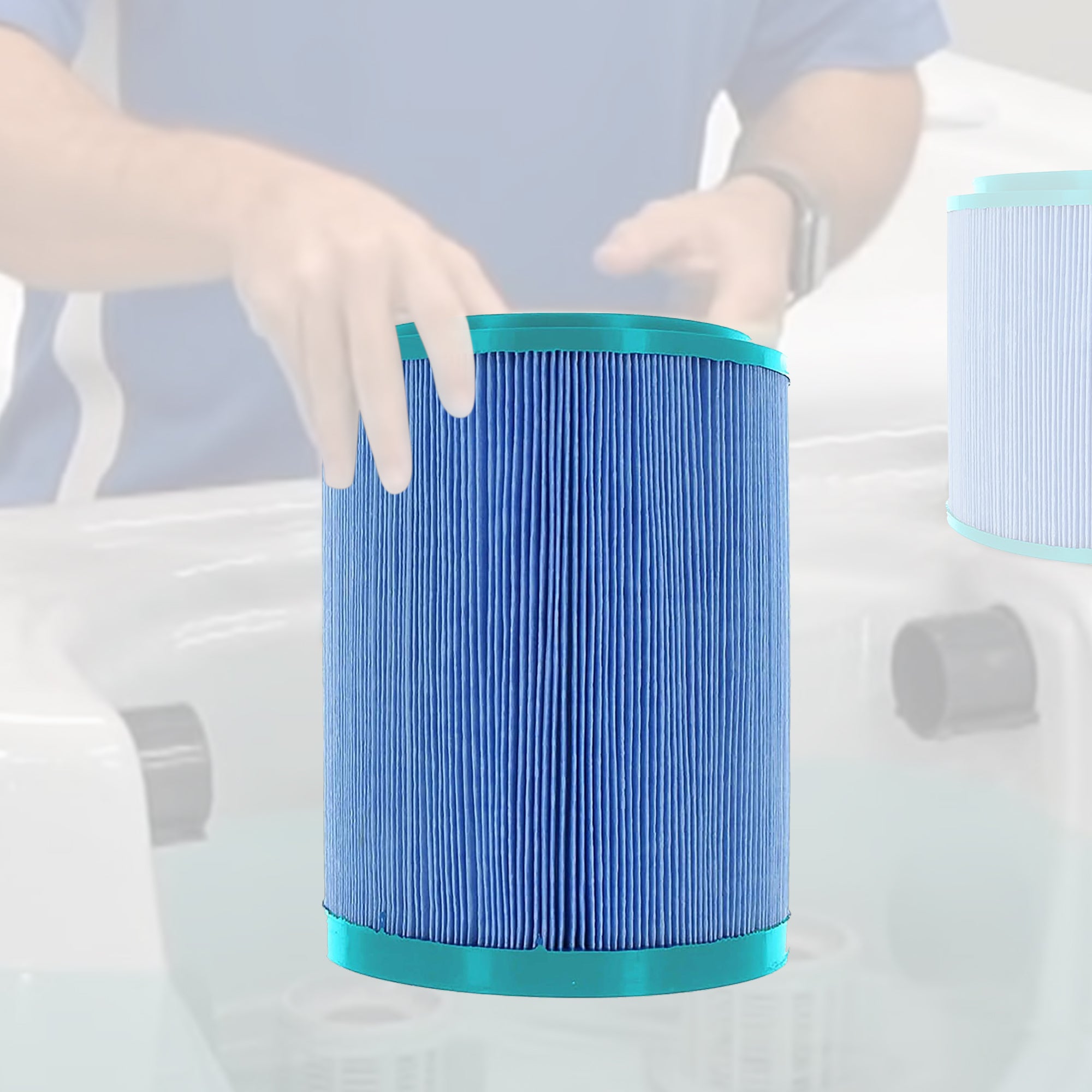 Hurricane Elite Aseptic Spa Cartridge Filter for PMA25-M, PMA-PROPAK2-M, 2 Pack - VMInnovations