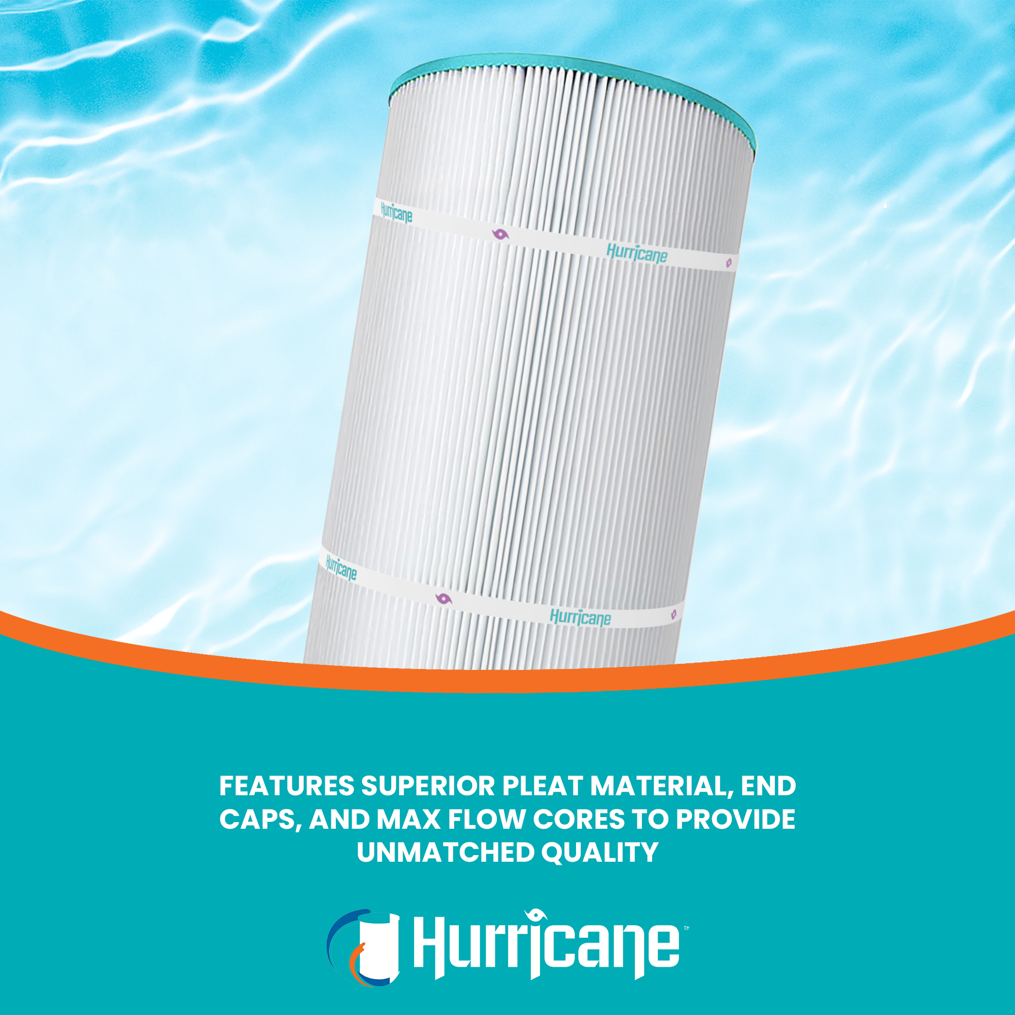 Hurricane HF8410 Replacement Spa Filter Cartridge for PJANCS100 and Unicel C8410