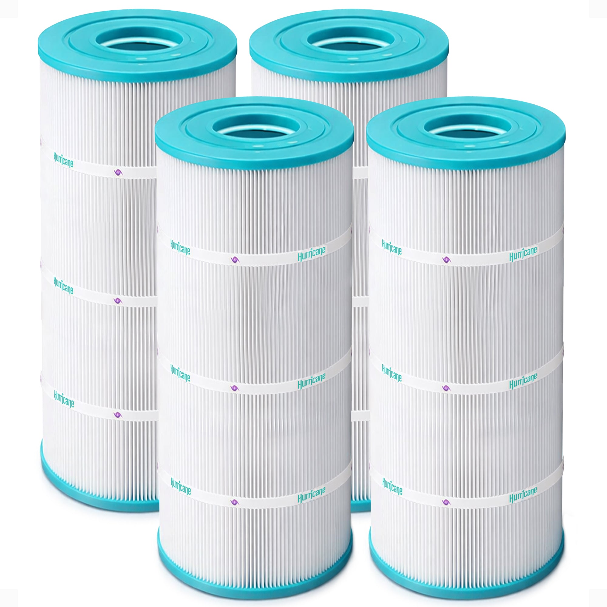 Hurricane 4 Pack HF7483-04 Advanced Pool and Spa Filter Cartridge Replacement