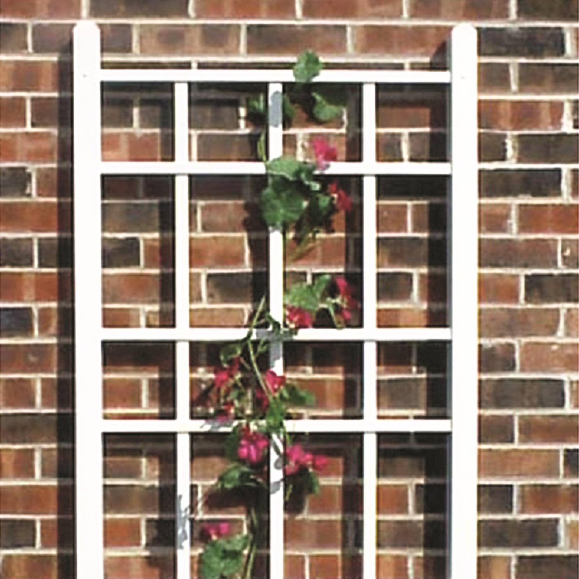 Dura-Trel Cottage 28"x66" PVC Vinyl Outdoor Garden Patio Trellis,White(Open Box) - VMInnovations