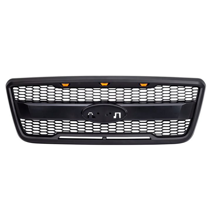 AMERICAN MODIFIED Raptor Style Mesh Grille for 2004-2008 Ford F150, Matte Black - VMInnovations